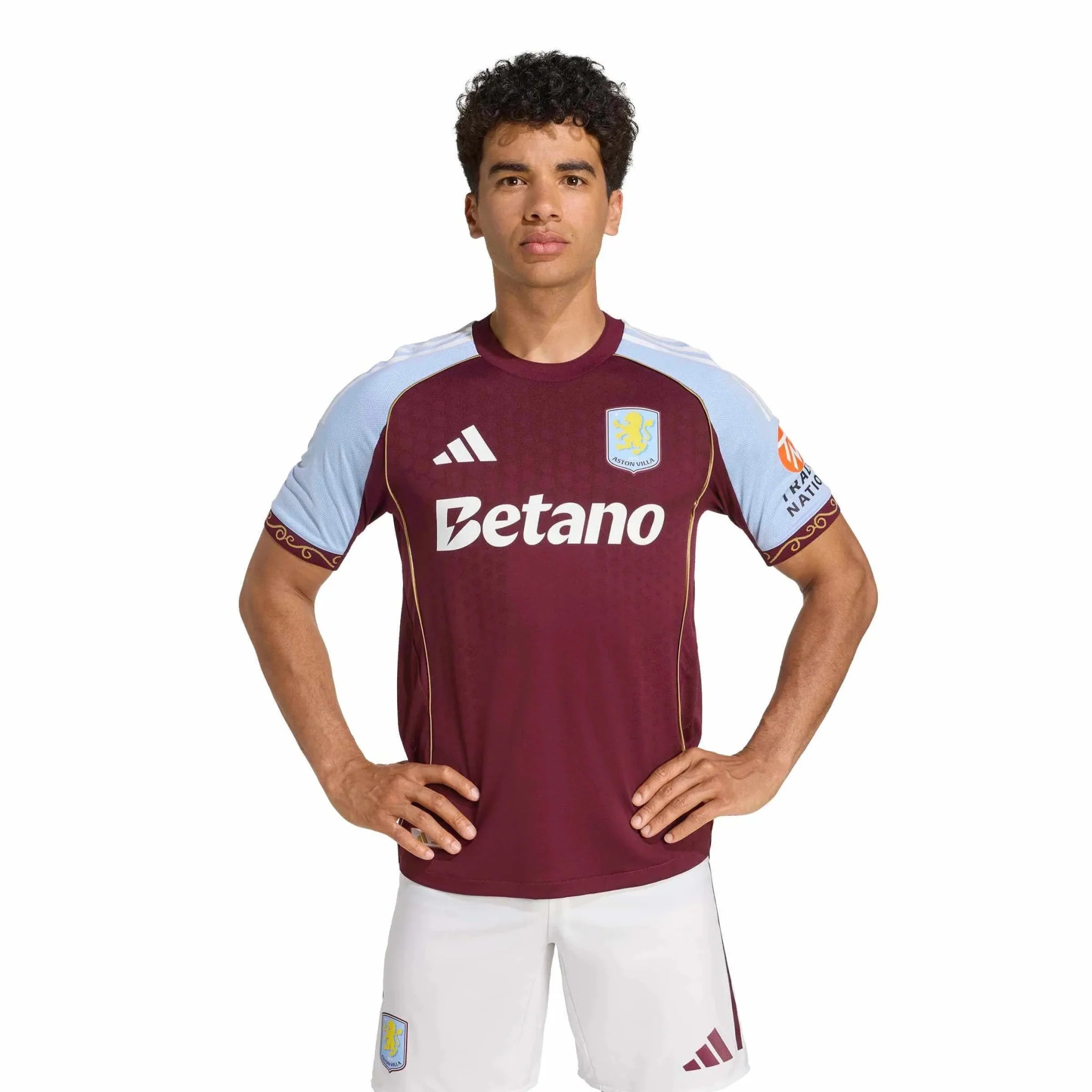 adidas 2025-26 Aston Villa Men's Authentic Home Soccer Jersey 3