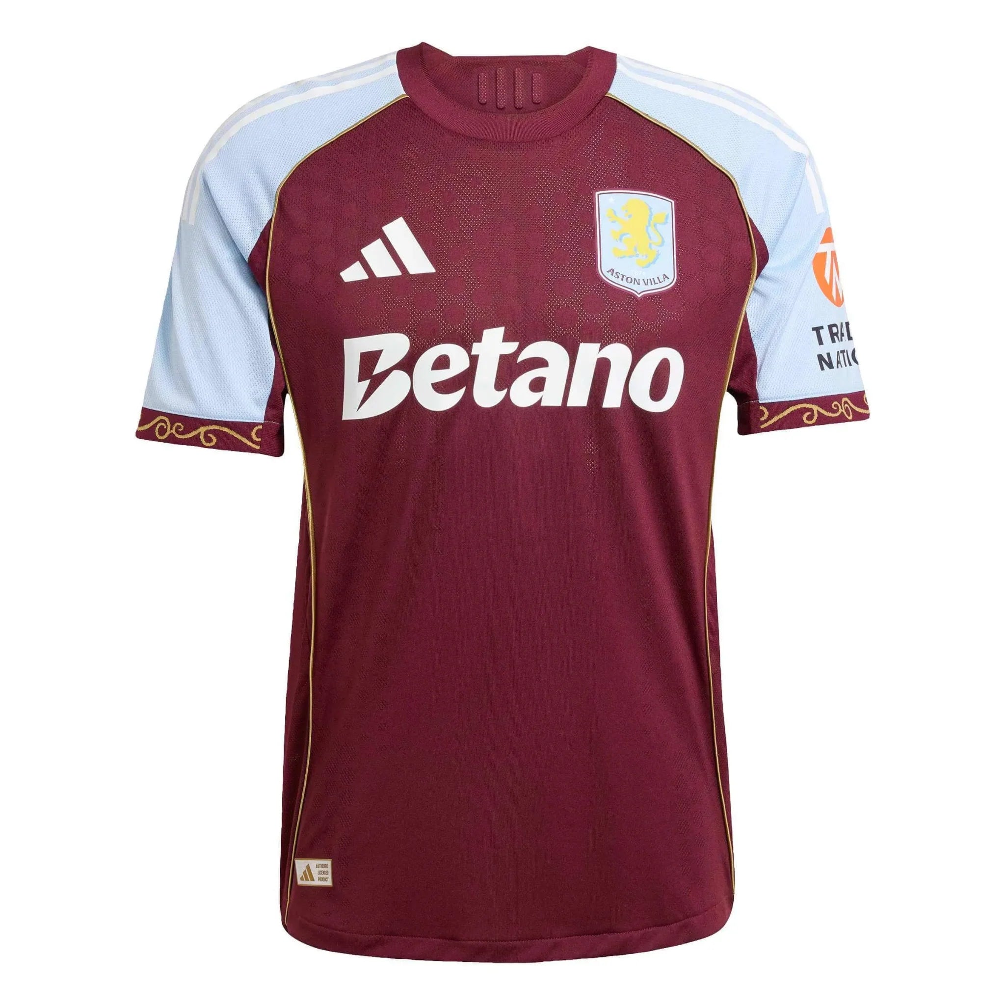 adidas 2025-26 Aston Villa Men's Authentic Home Soccer Jersey 1