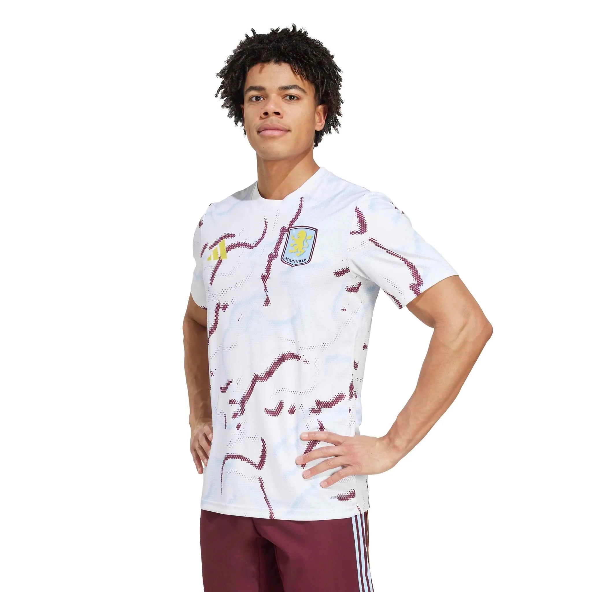 adidas 2025-26 Aston Villa Men's Pre-Match Soccer Jersey 3