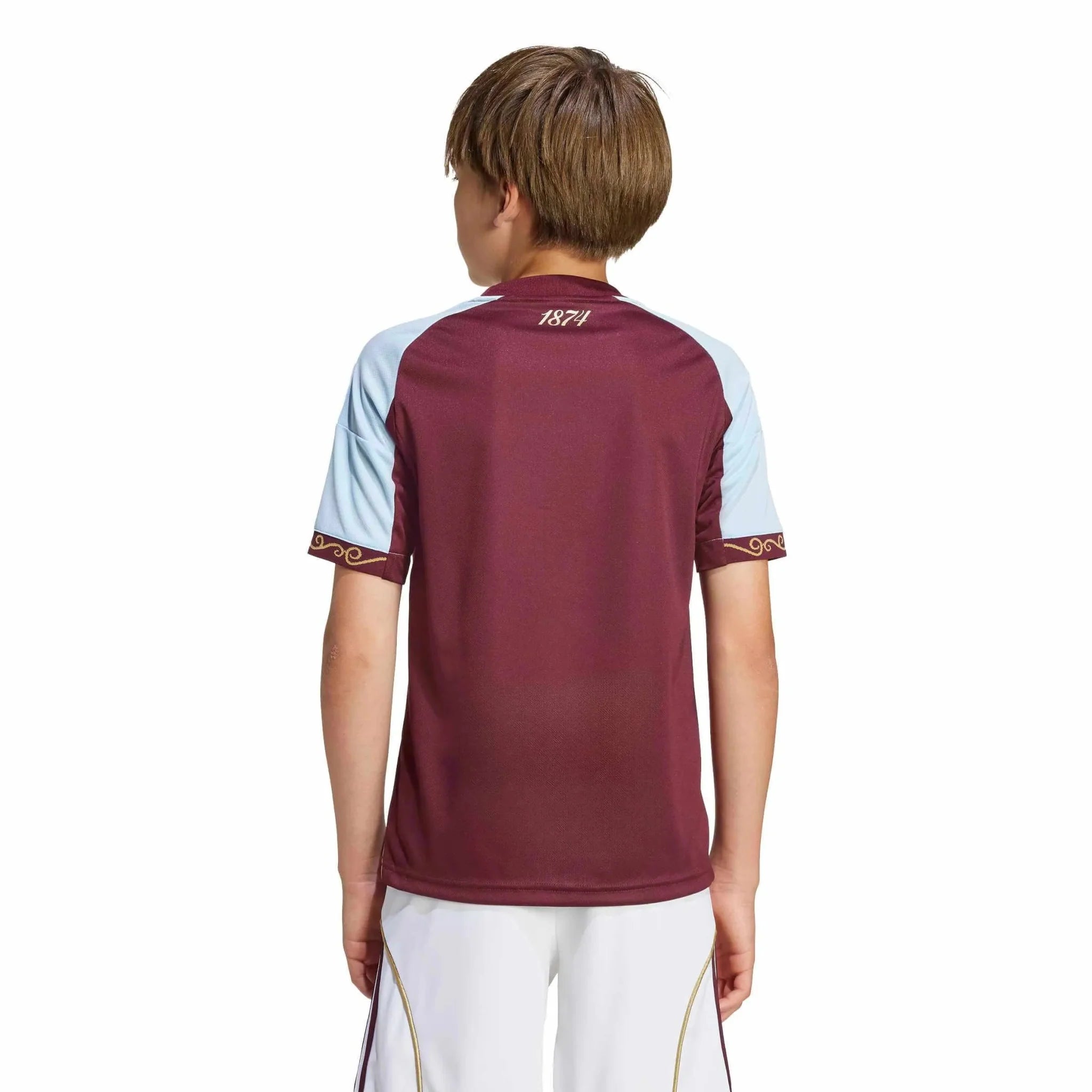 adidas 2025-26 Aston Villa Youth Stadium Home Soccer Jersey 4