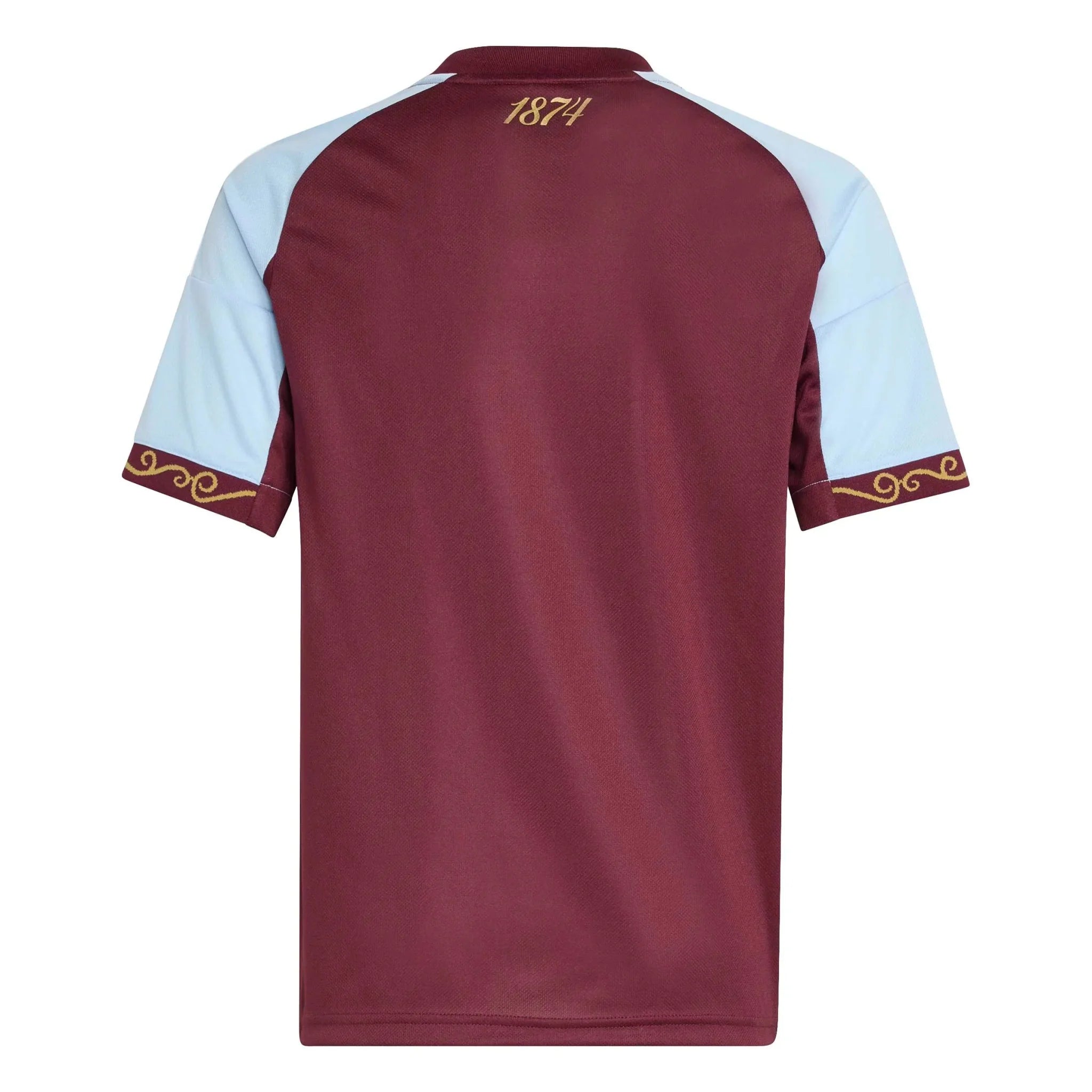 adidas 2025-26 Aston Villa Youth Stadium Home Soccer Jersey 2