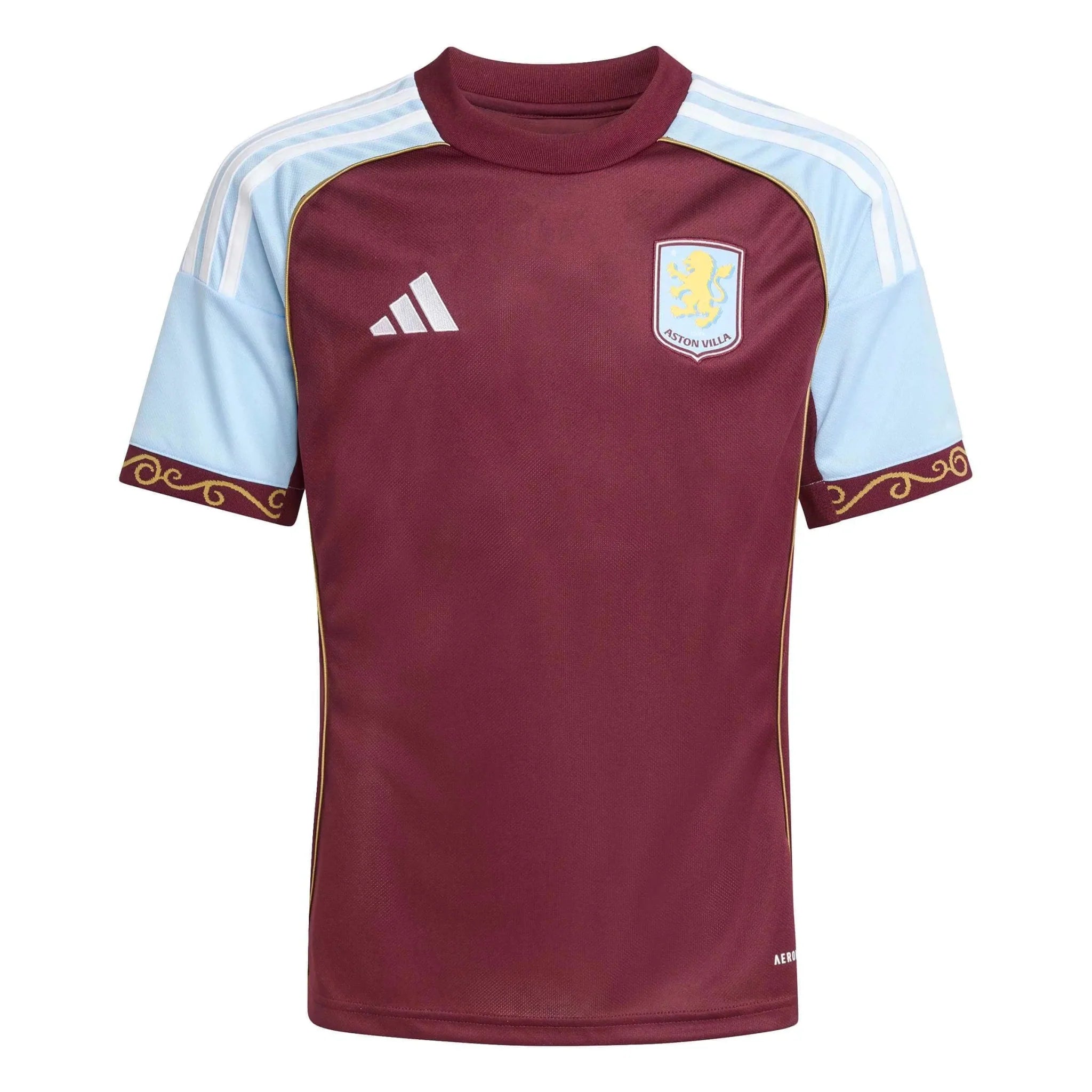 adidas 2025-26 Aston Villa Youth Stadium Home Soccer Jersey 1