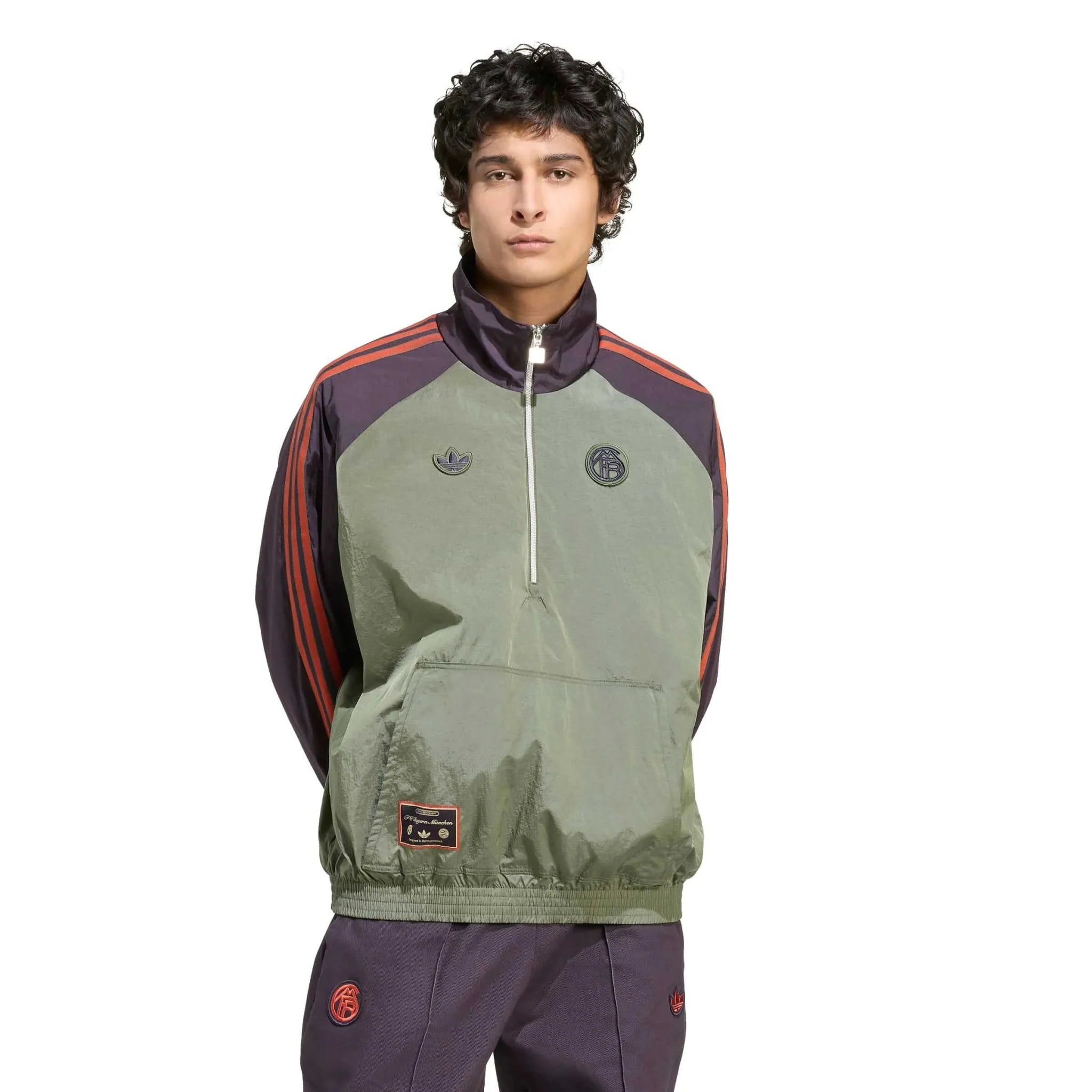 adidas 2025-26 Bayern Munich Men's Icon Half-Zip Jacket 2