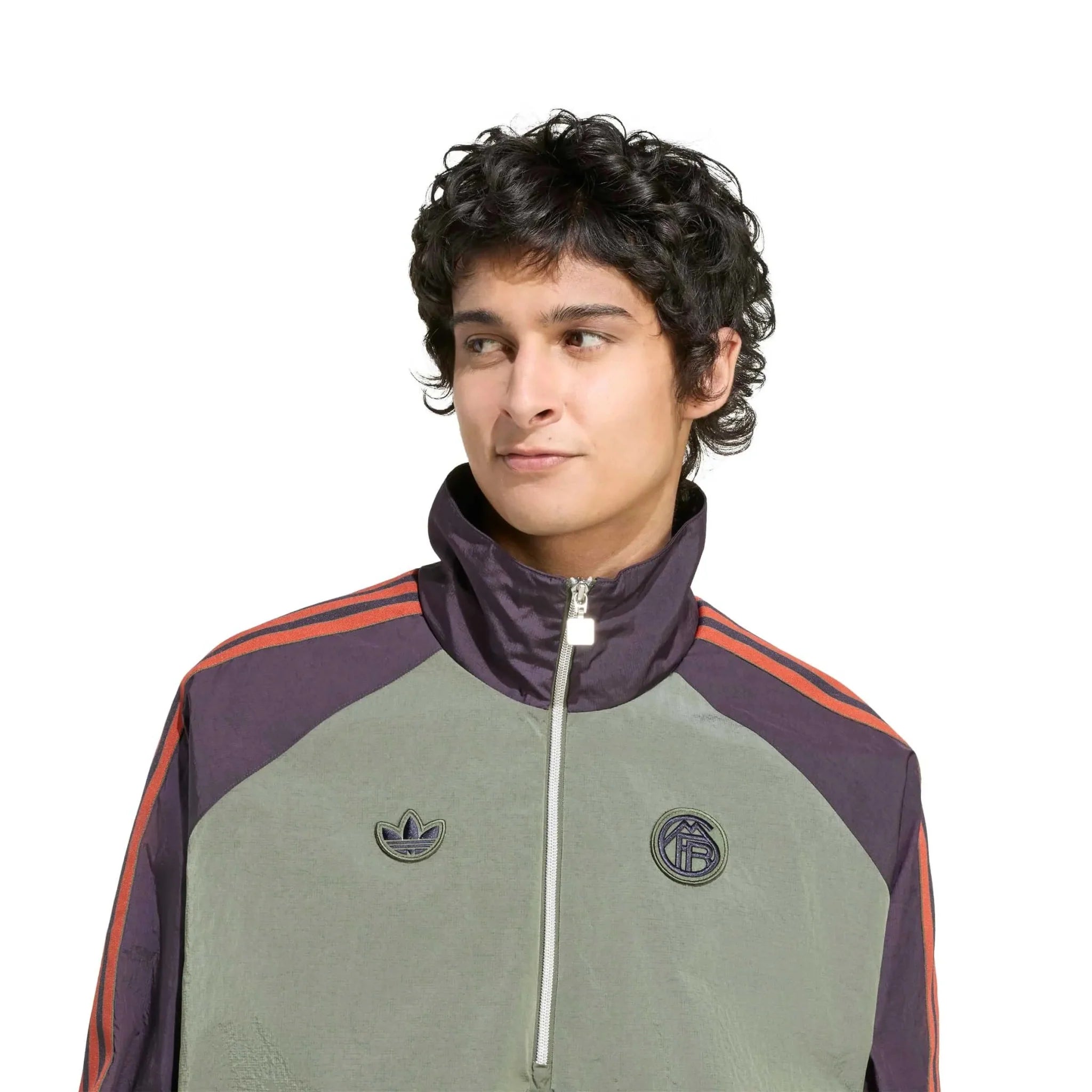 adidas 2025-26 Bayern Munich Men's Icon Half-Zip Jacket 4