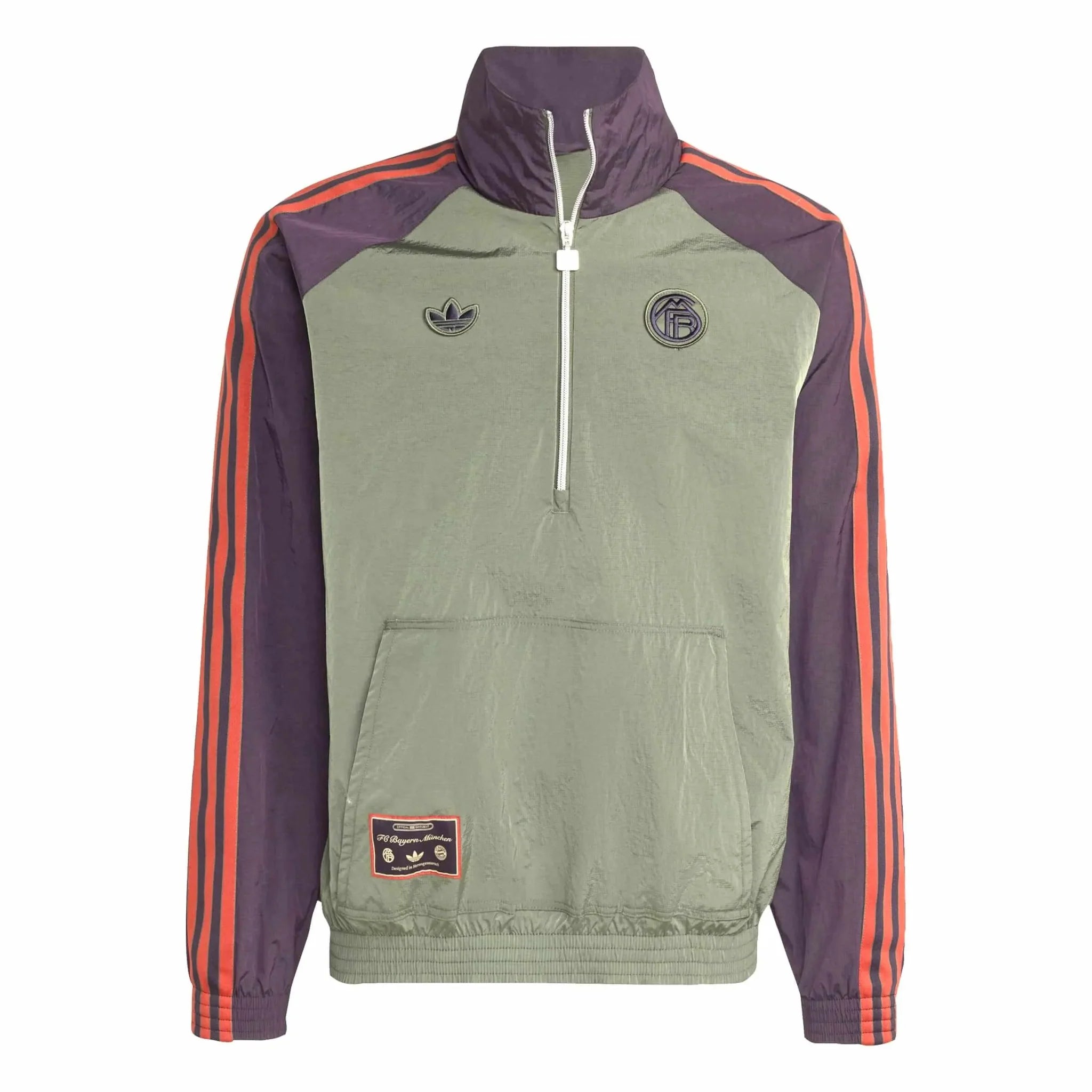 adidas 2025-26 Bayern Munich Men's Icon Half-Zip Jacket 1