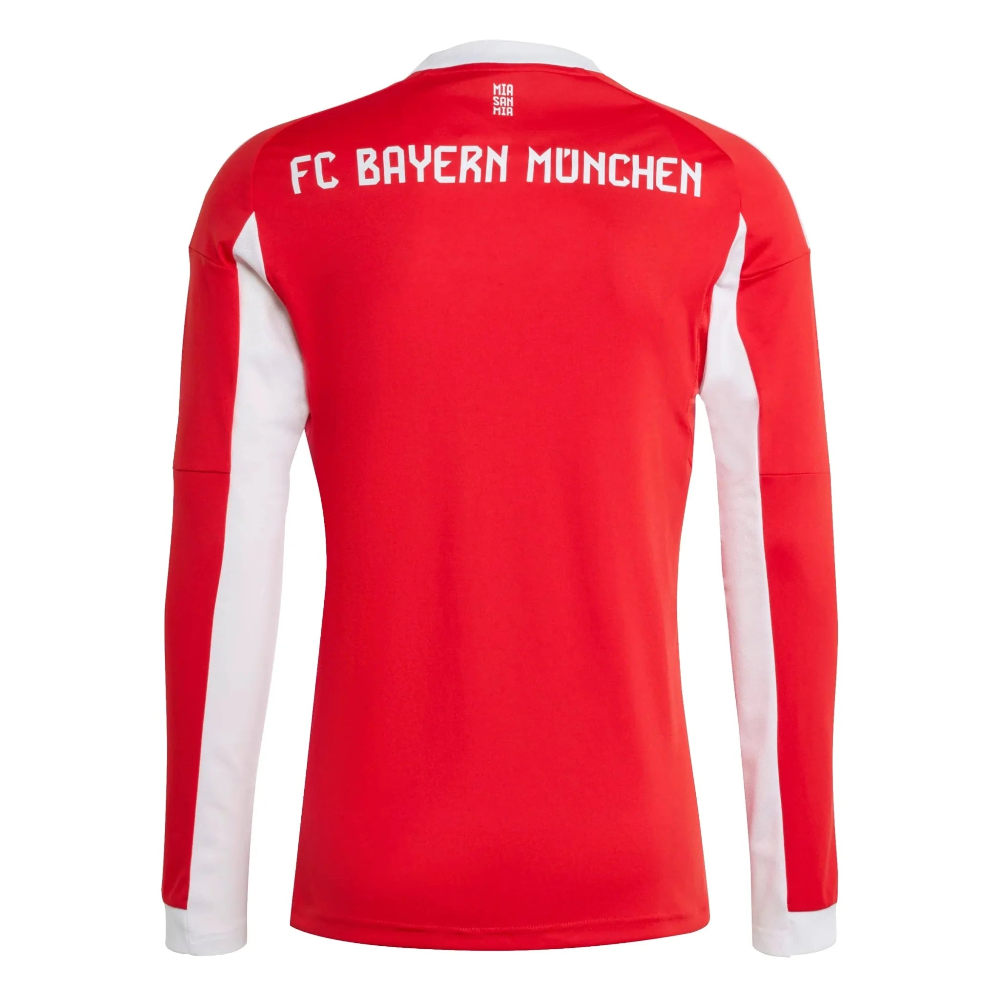 adidas 2025-26 Bayern Munich Men's Stadium Home Long-Sleeve Soccer Jersey 2
