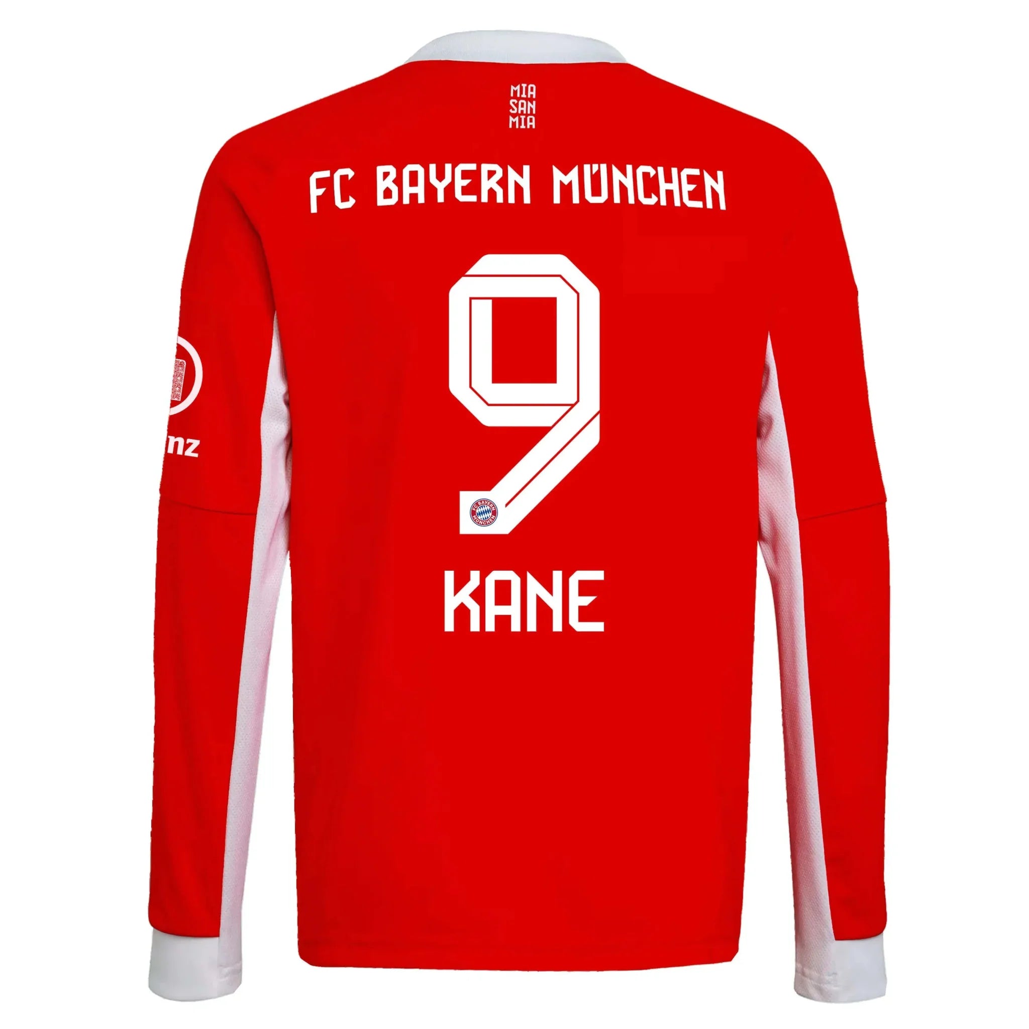 adidas 2025-26 Bayern Munich Men's Stadium Home Long-Sleeve Soccer Jersey 7