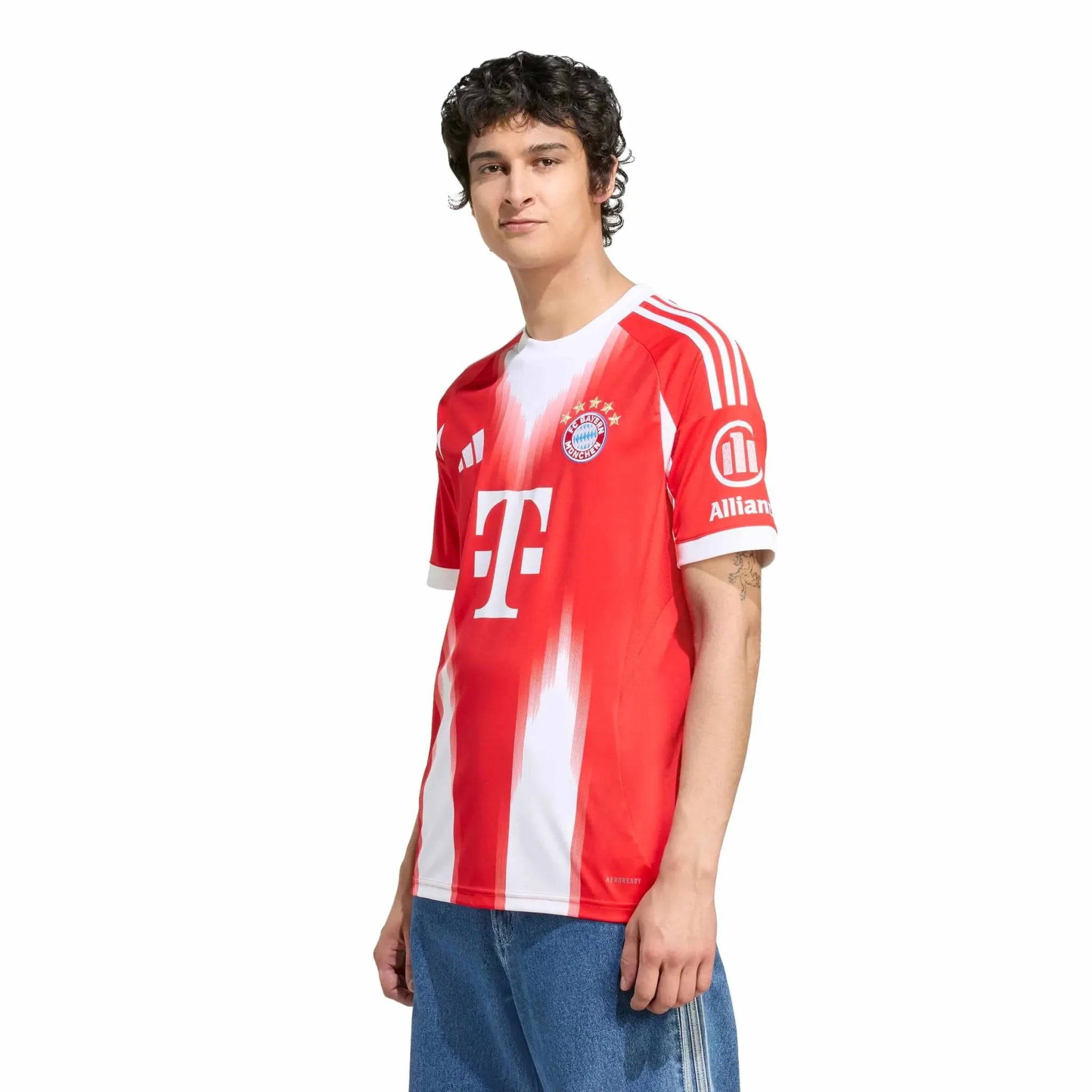adidas 2025-26 Bayern Munich Men's Stadium Home Soccer Jersey 3