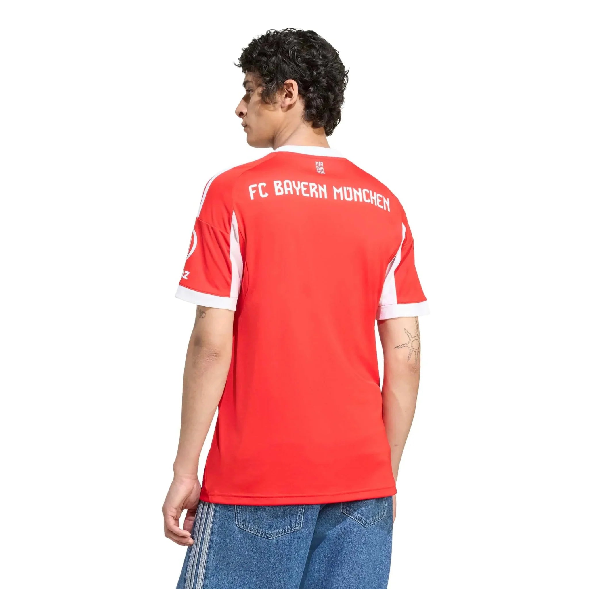 adidas 2025-26 Bayern Munich Men's Stadium Home Soccer Jersey 4
