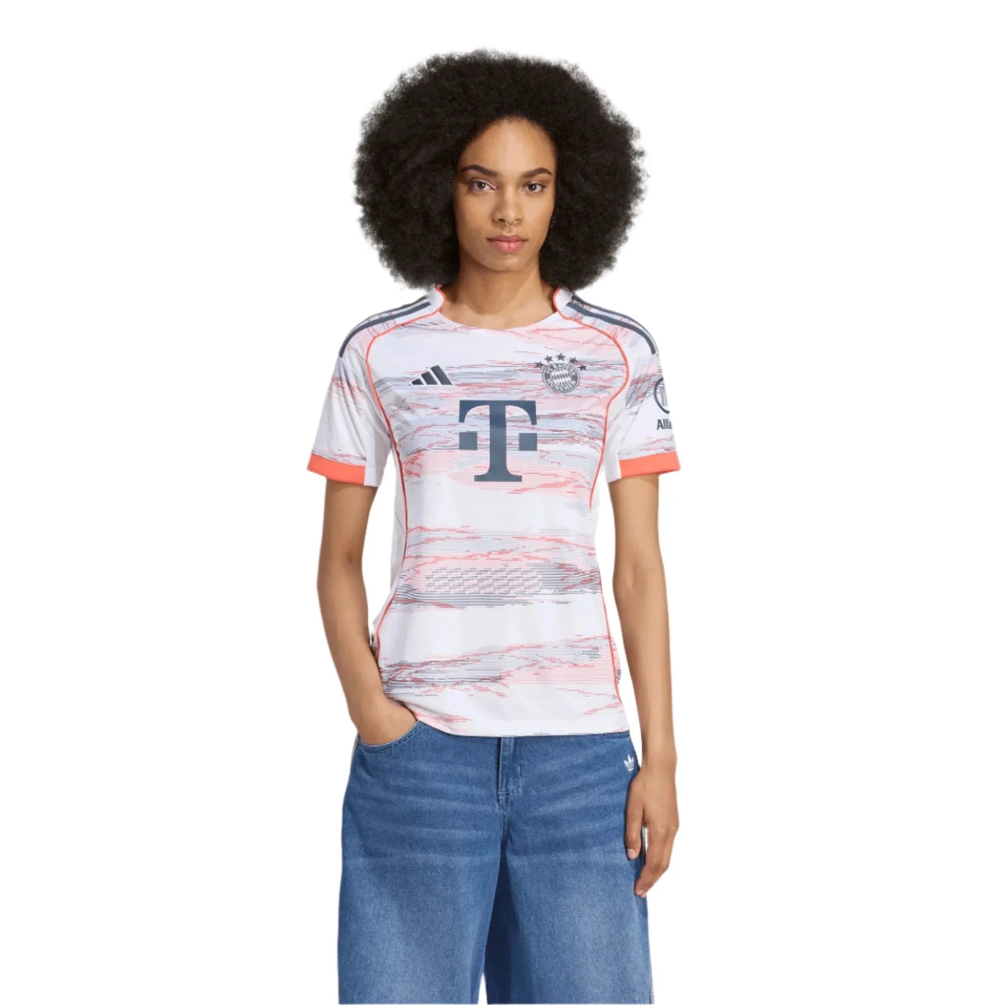 adidas 2025-26 Bayern Munich Women's Stadium Away Soccer Jersey 3