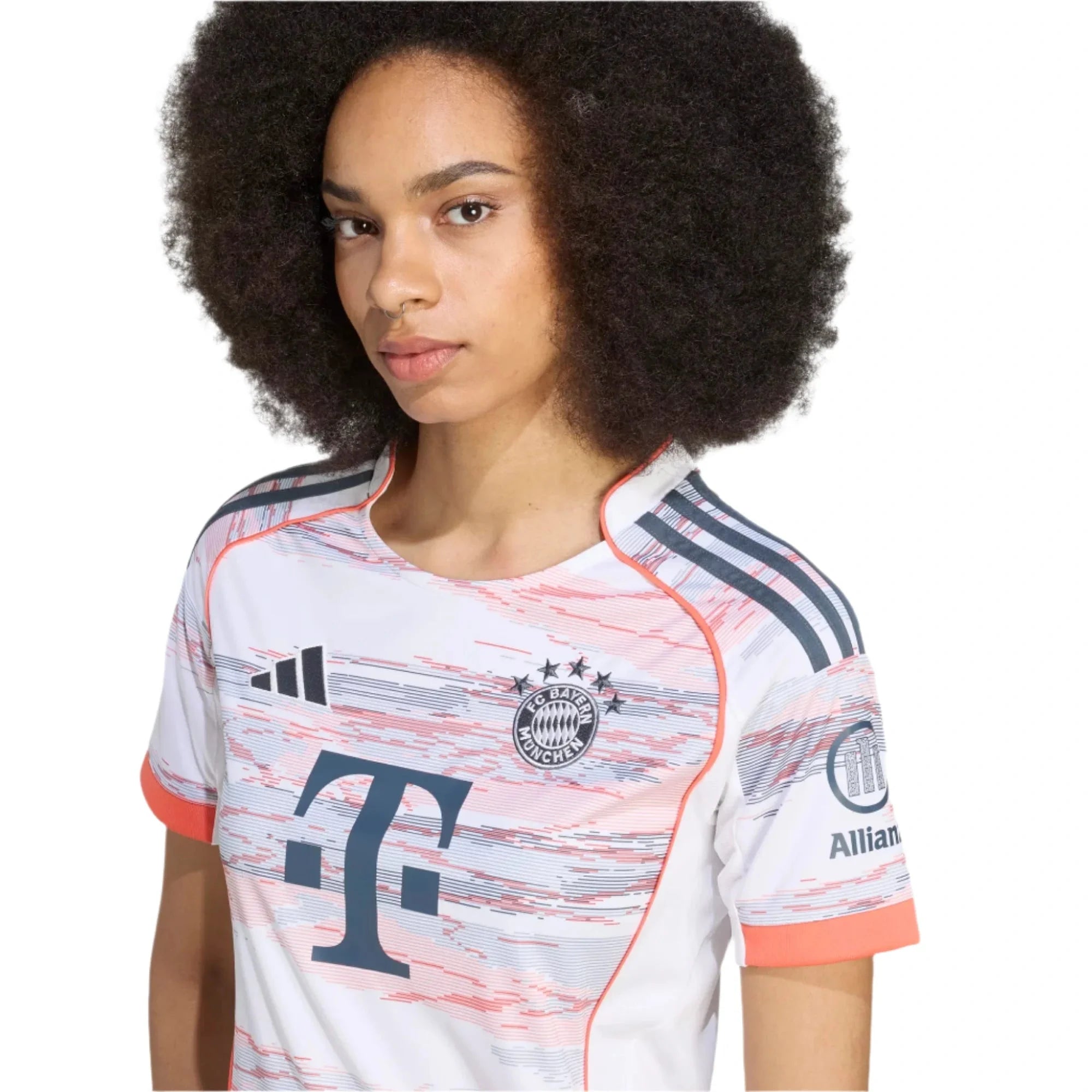adidas 2025-26 Bayern Munich Women's Stadium Away Soccer Jersey 5