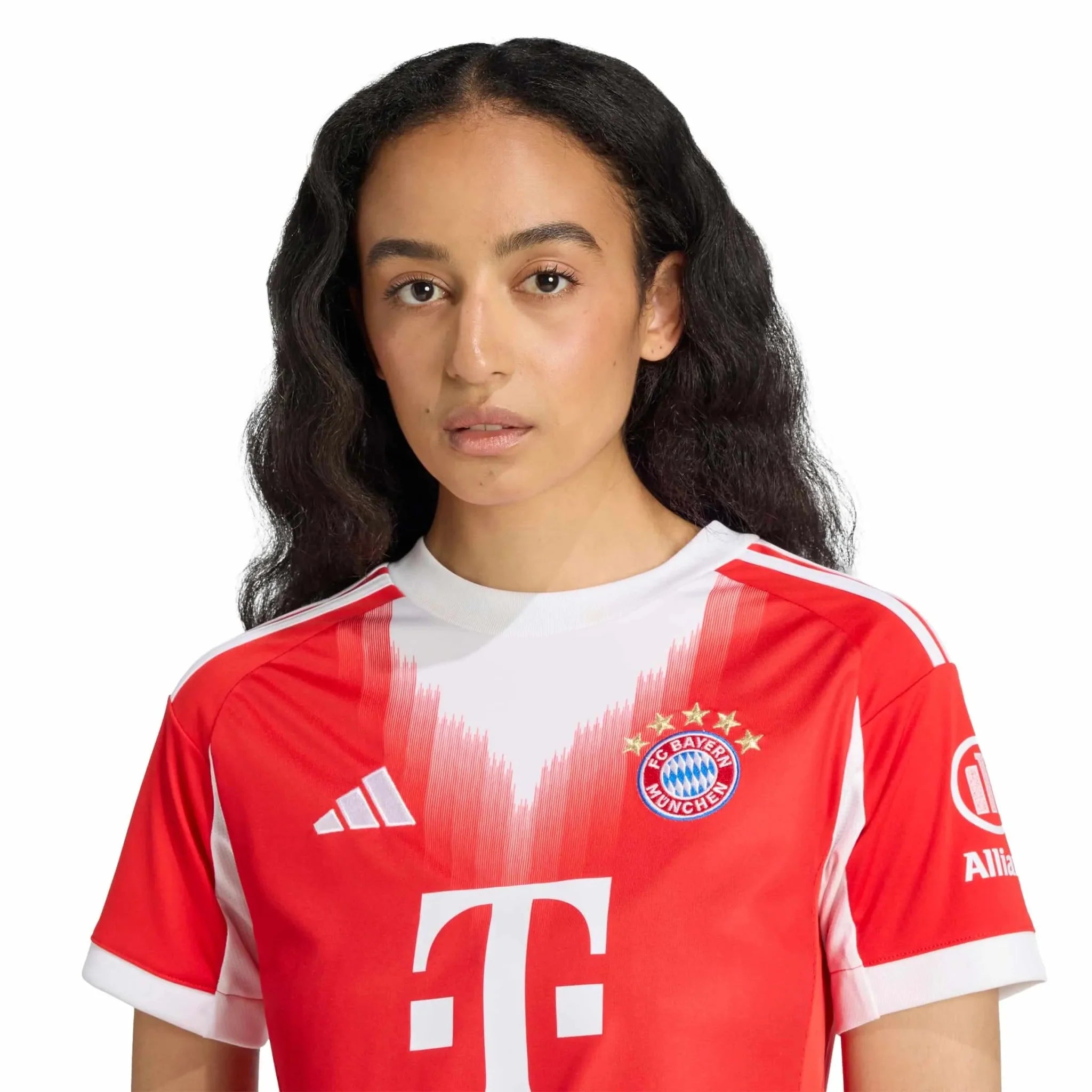 adidas 2025-26 Bayern Munich Women's Stadium Home Soccer Jersey 5