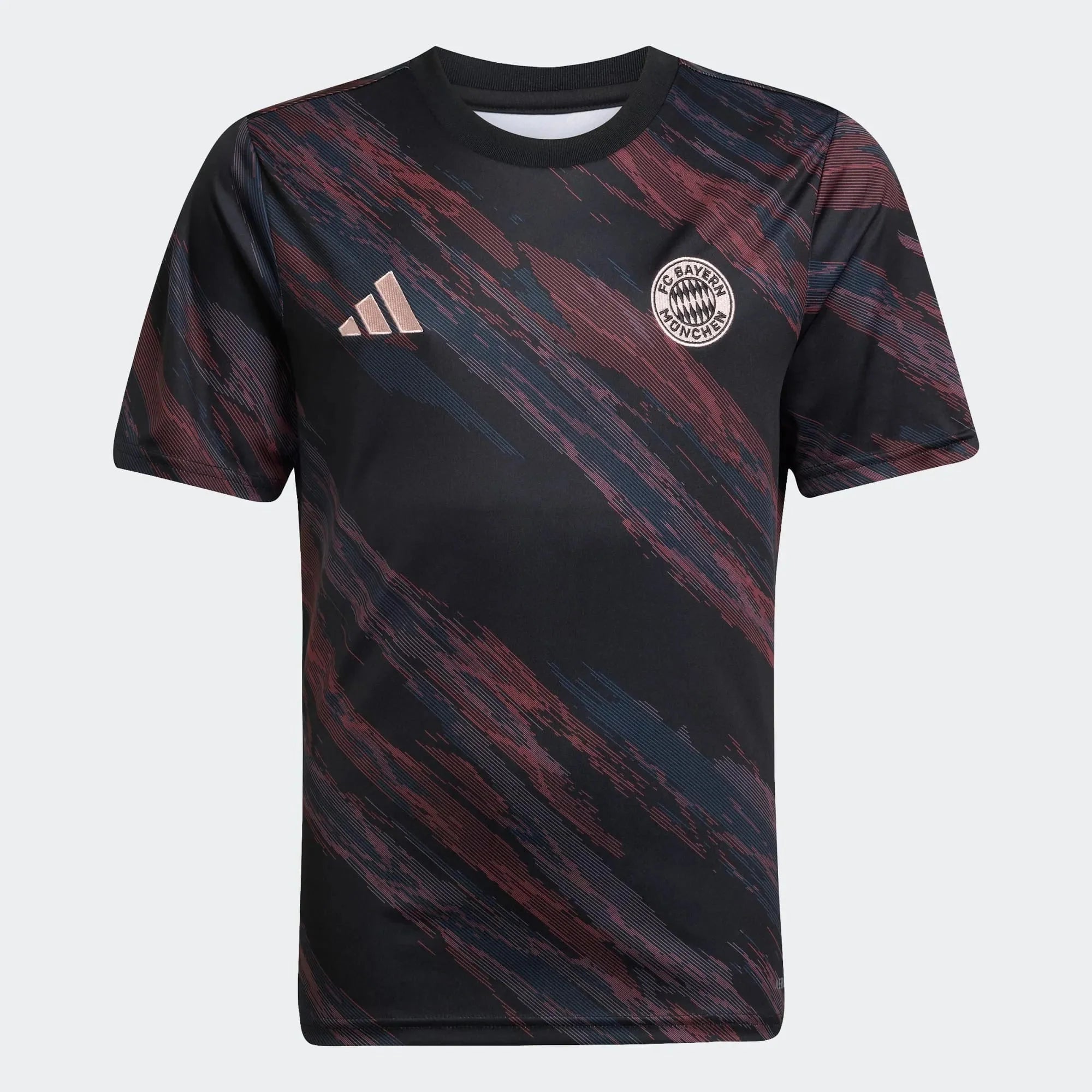 adidas 2025-26 Bayern Munich Youth Pre-Match Soccer Jersey 1