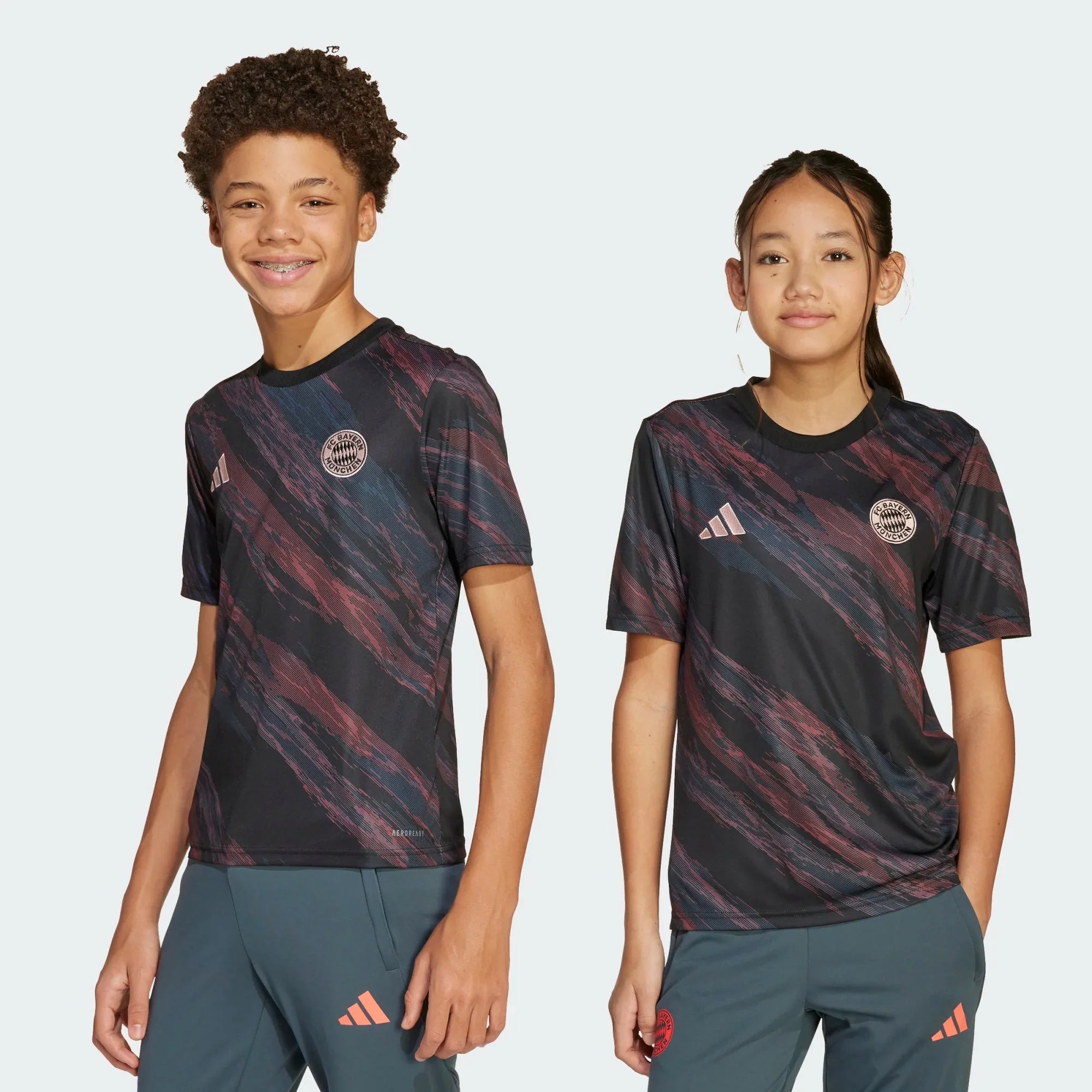 adidas 2025-26 Bayern Munich Youth Pre-Match Soccer Jersey 7