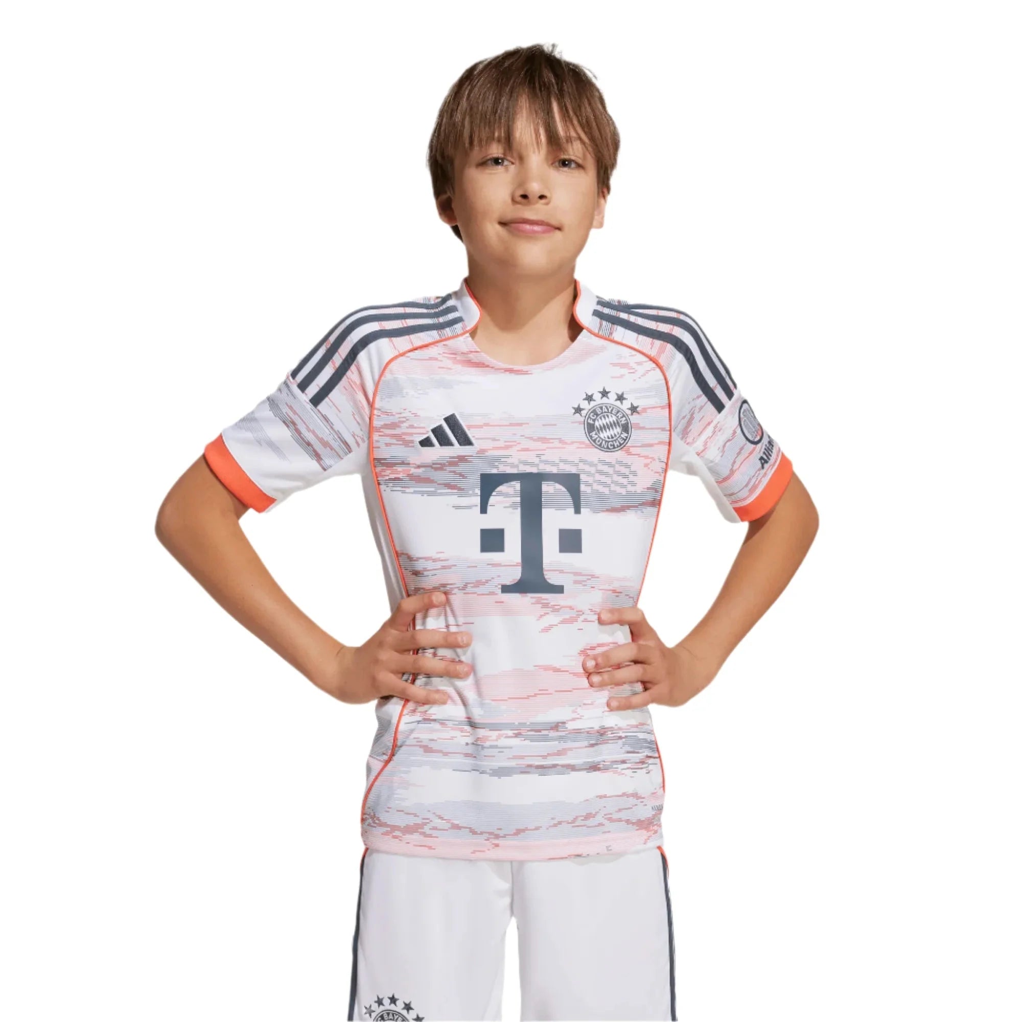 adidas 2025-26 Bayern Munich Youth Stadium Away Soccer Jersey 3