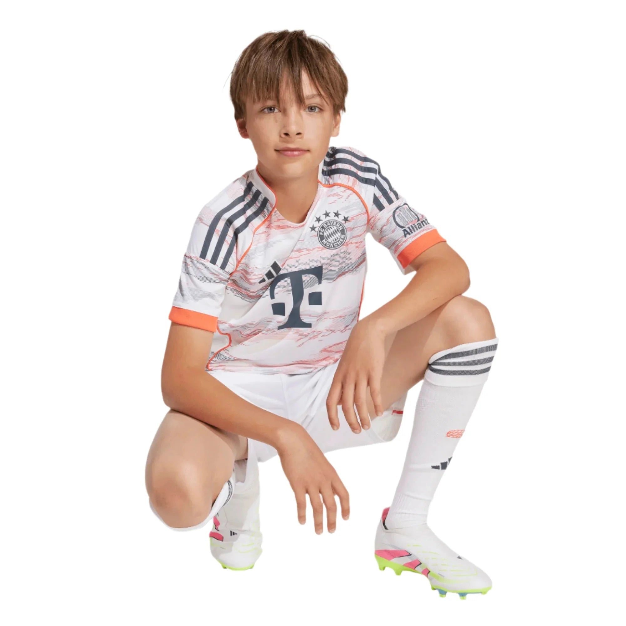 adidas 2025-26 Bayern Munich Youth Stadium Away Soccer Jersey 5