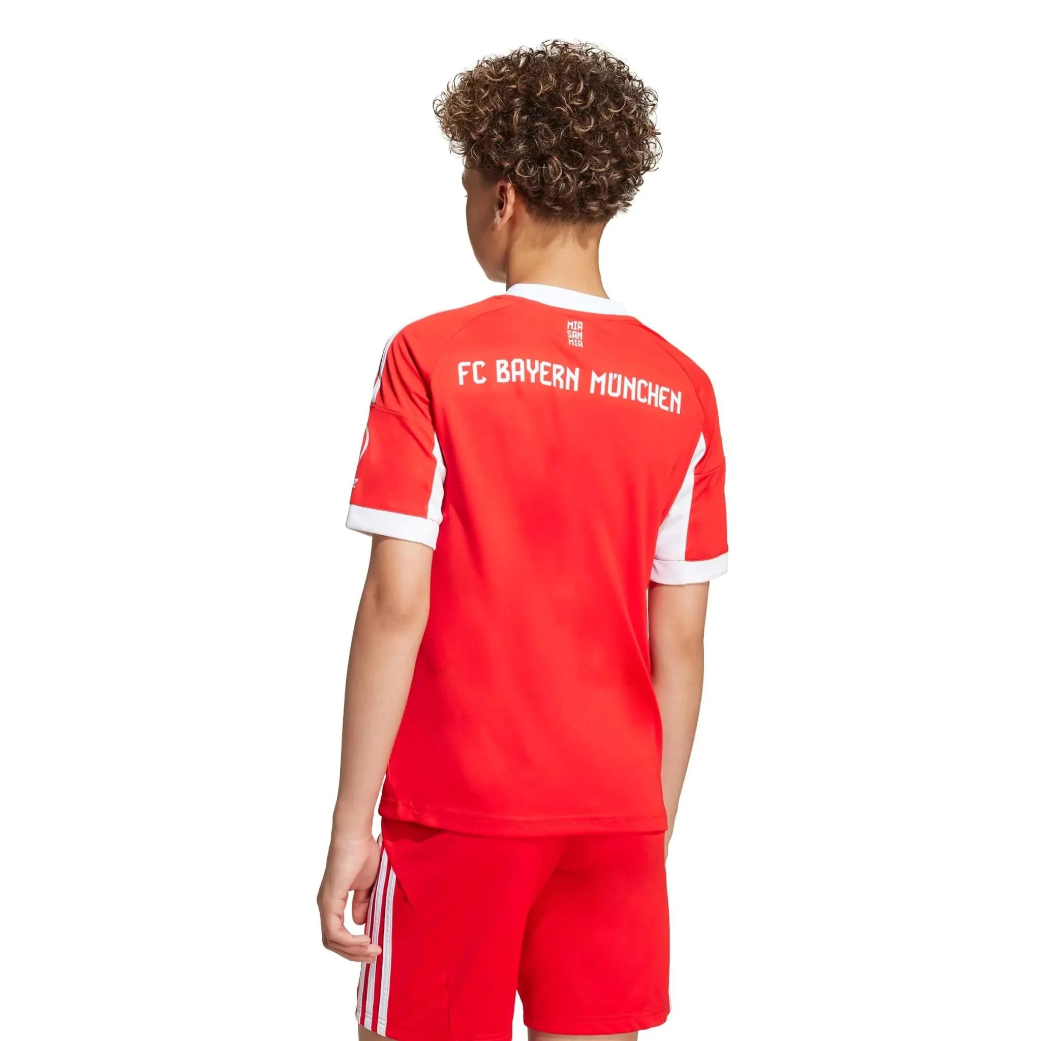 adidas 2025-26 Bayern Munich Youth Stadium Home Soccer Jersey 6