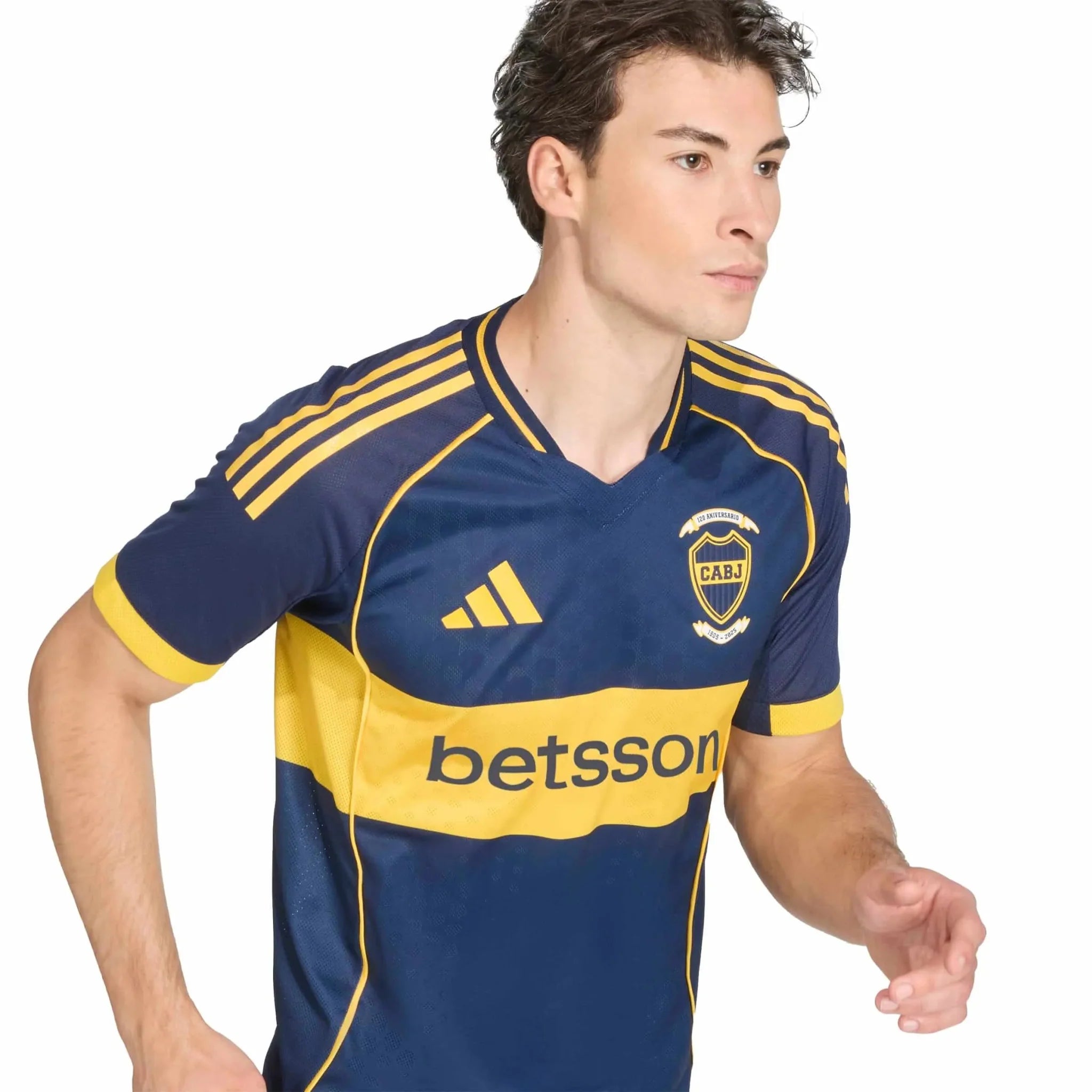 adidas 2025-26 Boca Juniors Men's Authentic Home Soccer Jersey 5