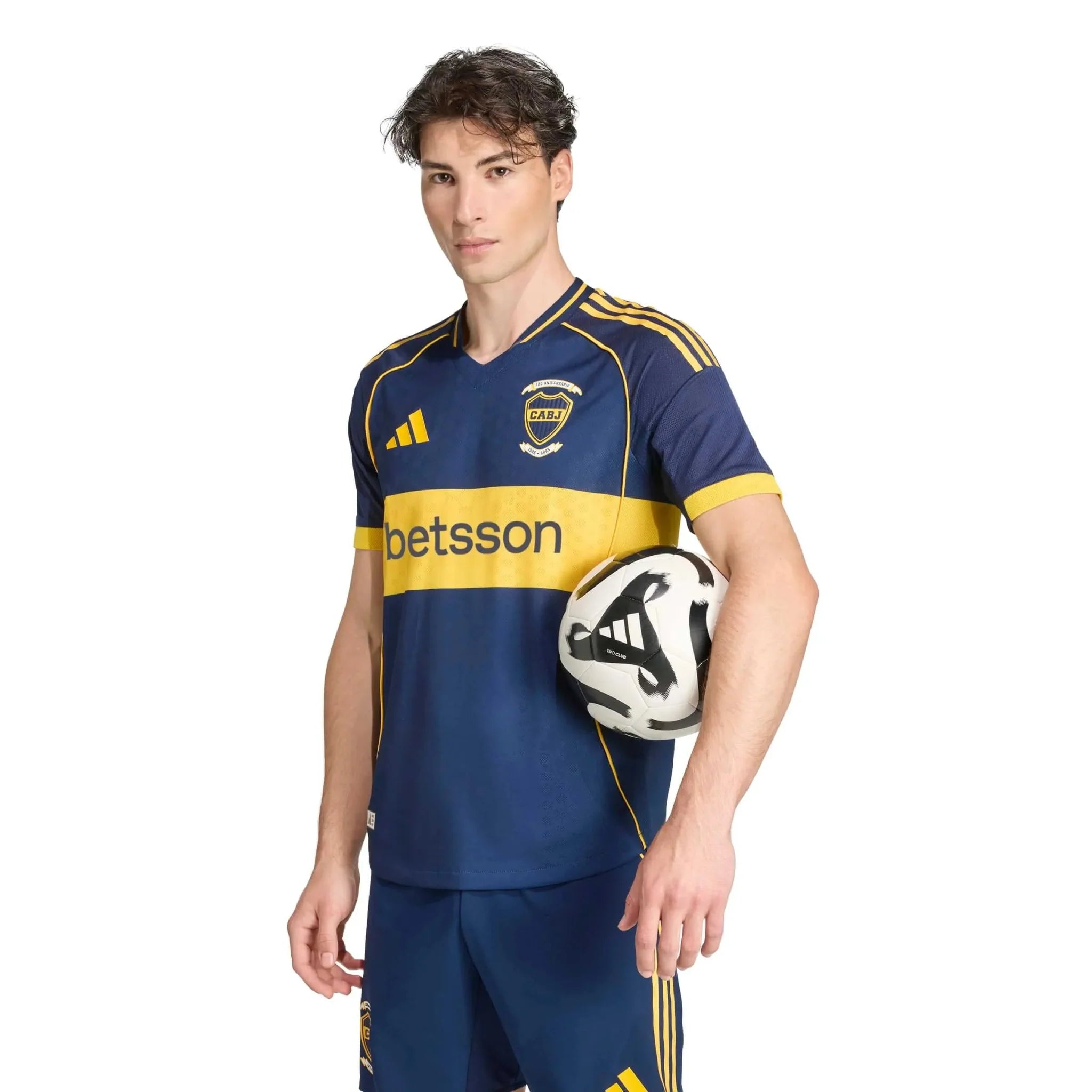 adidas 2025-26 Boca Juniors Men's Authentic Home Soccer Jersey 3