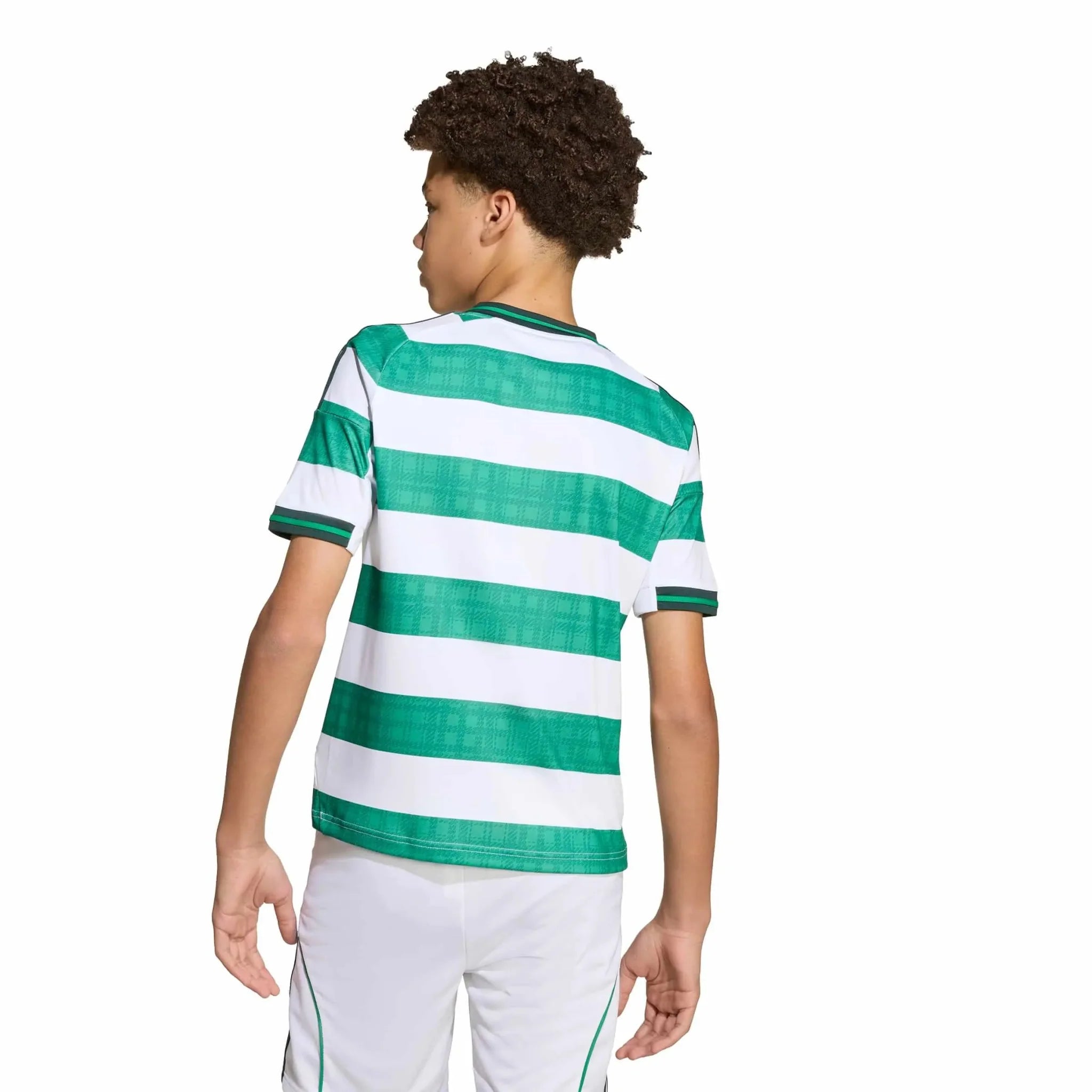 adidas 2025-26 Celtic Youth Stadium Home Soccer Jersey 4