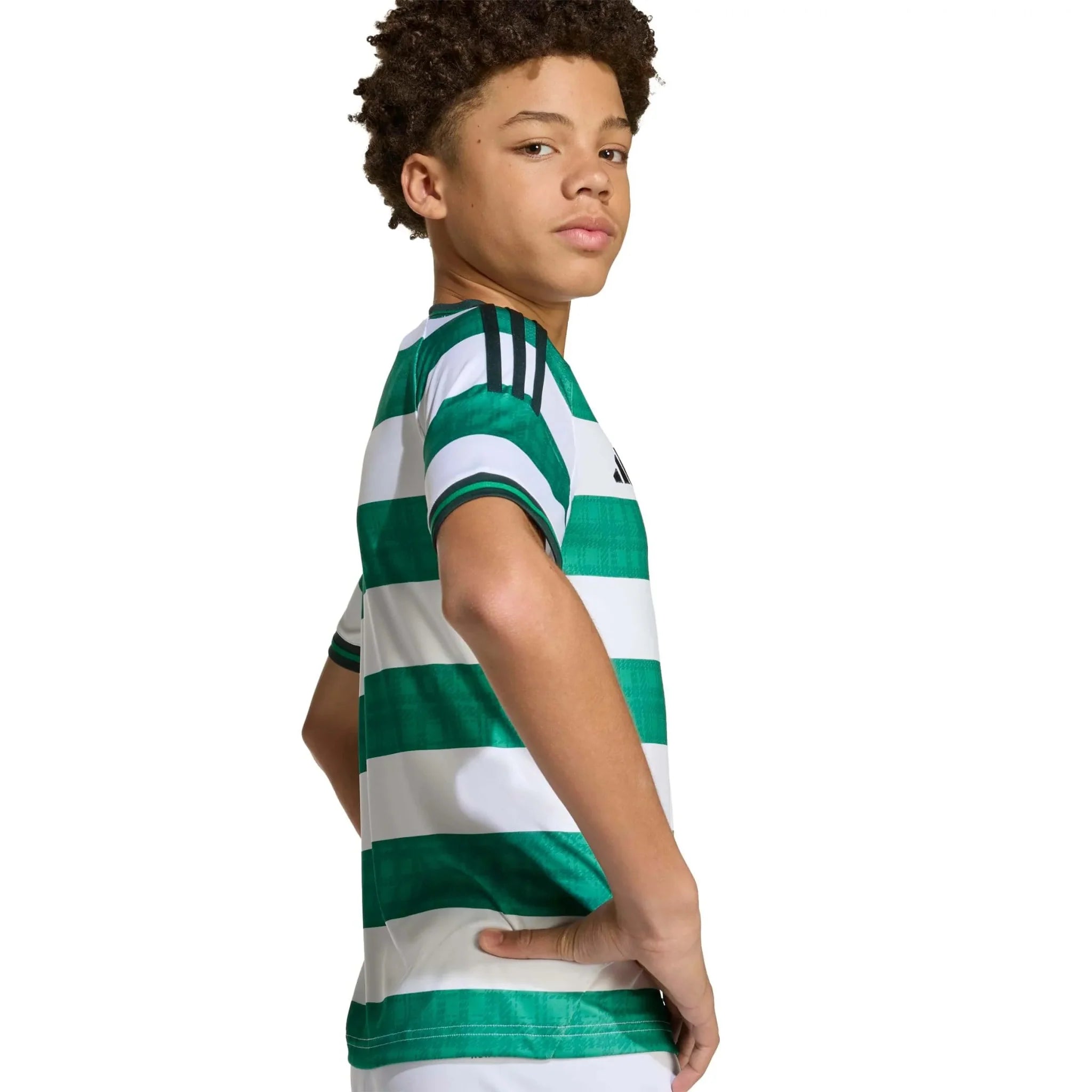 adidas 2025-26 Celtic Youth Stadium Home Soccer Jersey 6