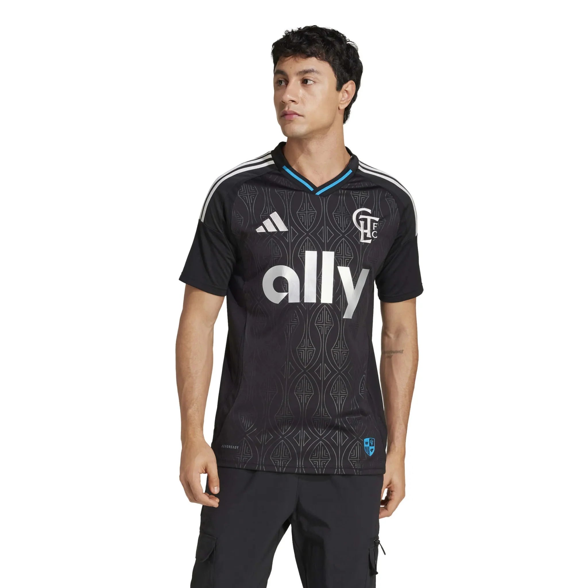 adidas 2025-26 Charlotte FC Men's Stadium Away Soccer Jersey 3