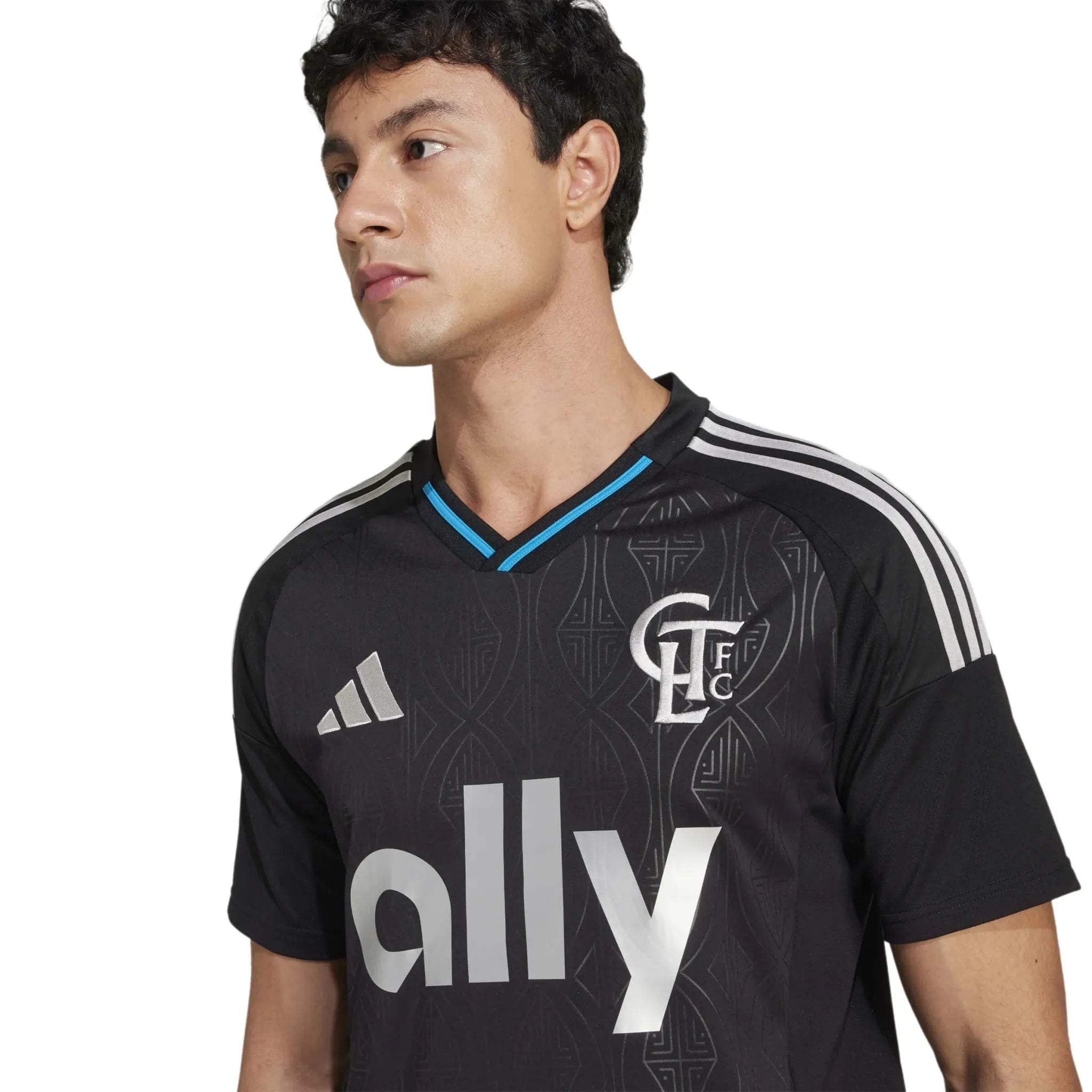 adidas 2025-26 Charlotte FC Men's Stadium Away Soccer Jersey 6