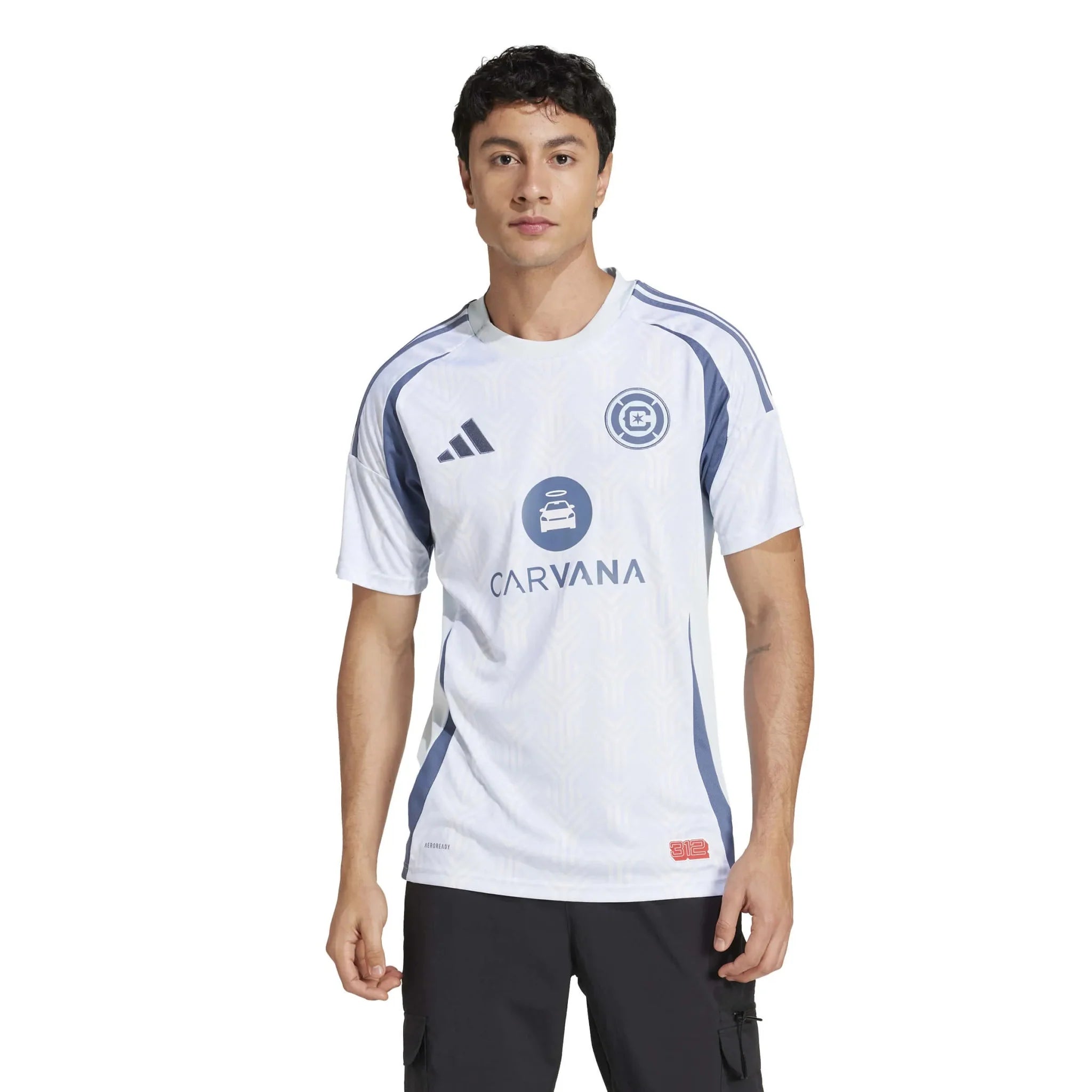 adidas 2025-26 Chicago Fire Men's Stadium Away Soccer Jersey 3