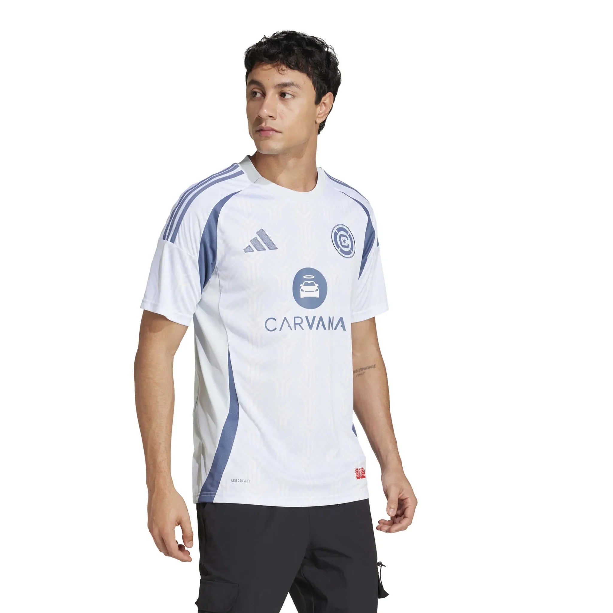 adidas 2025-26 Chicago Fire Men's Stadium Away Soccer Jersey 4