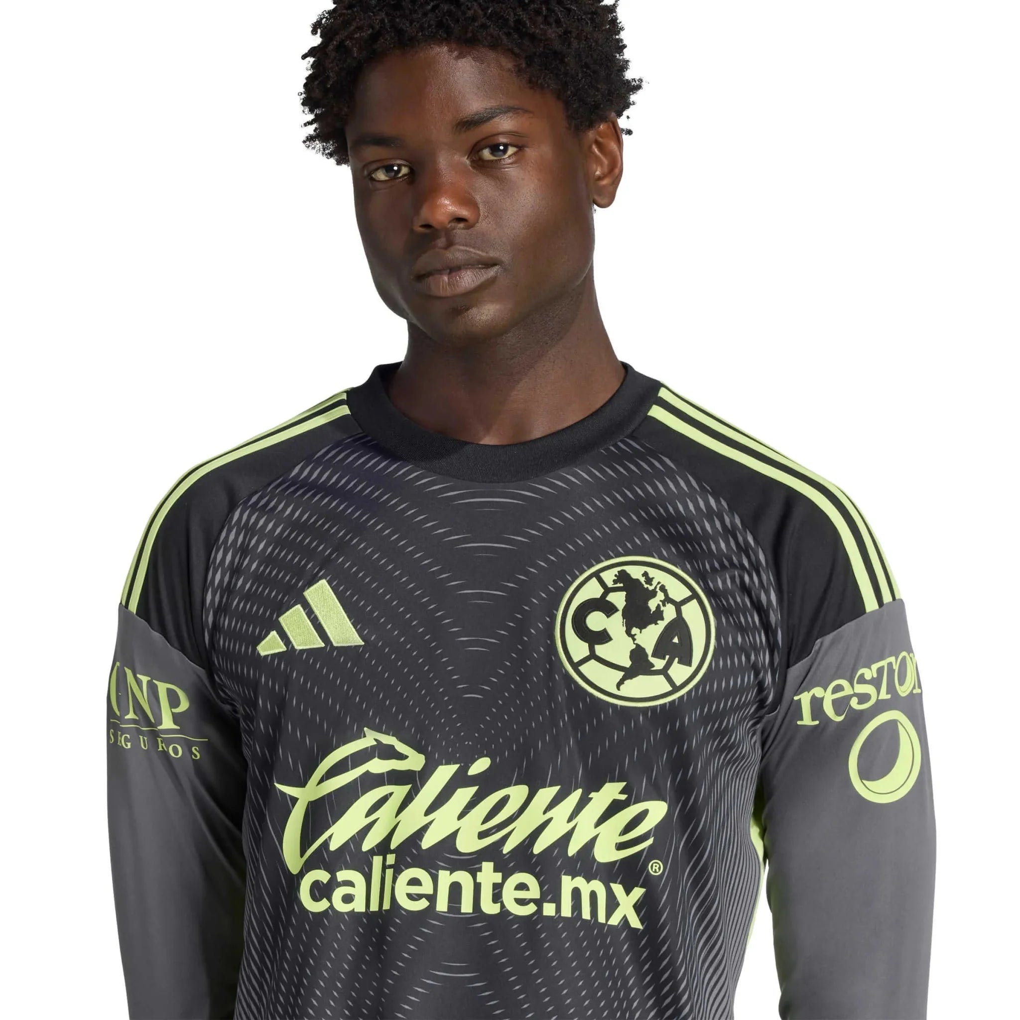 adidas 2025-26 Club America Men's Goalkeeper Long-Sleeve Soccer Jersey 6