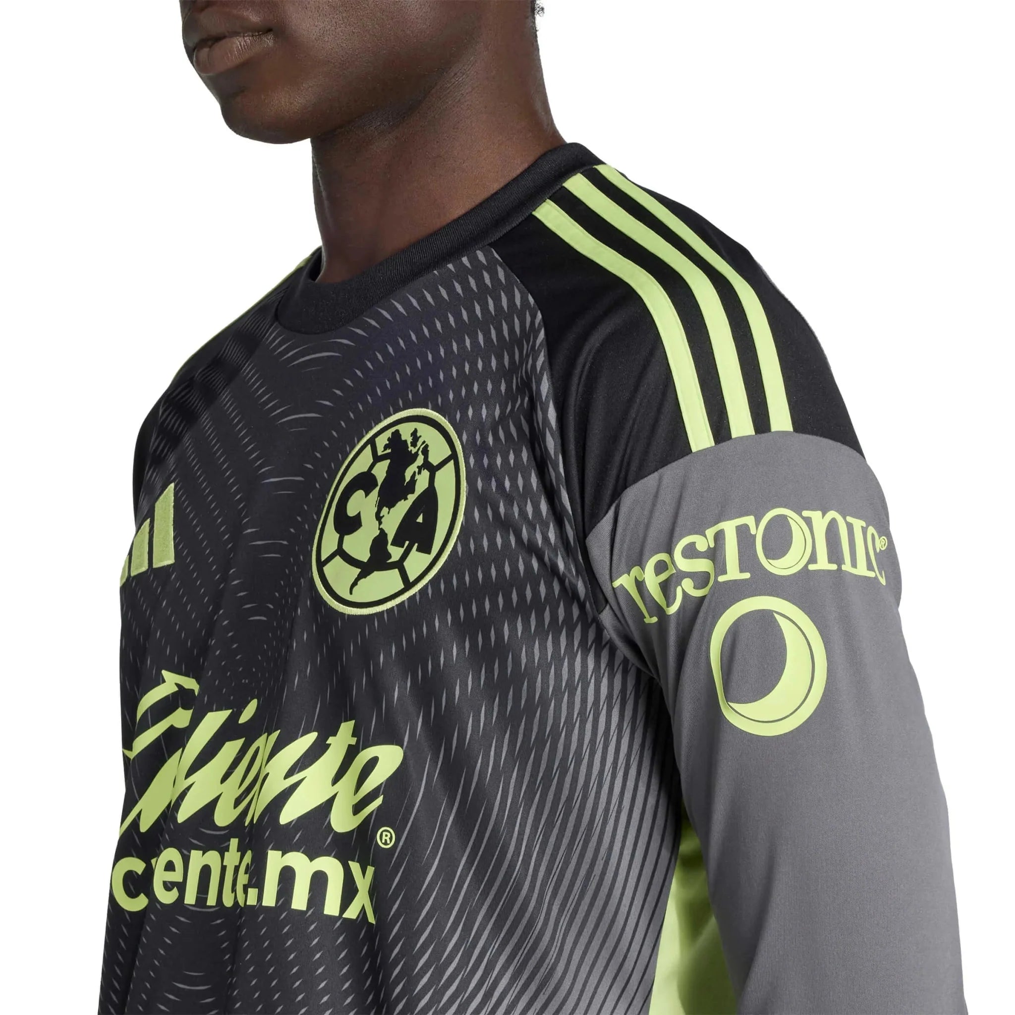 adidas 2025-26 Club America Men's Goalkeeper Long-Sleeve Soccer Jersey 7