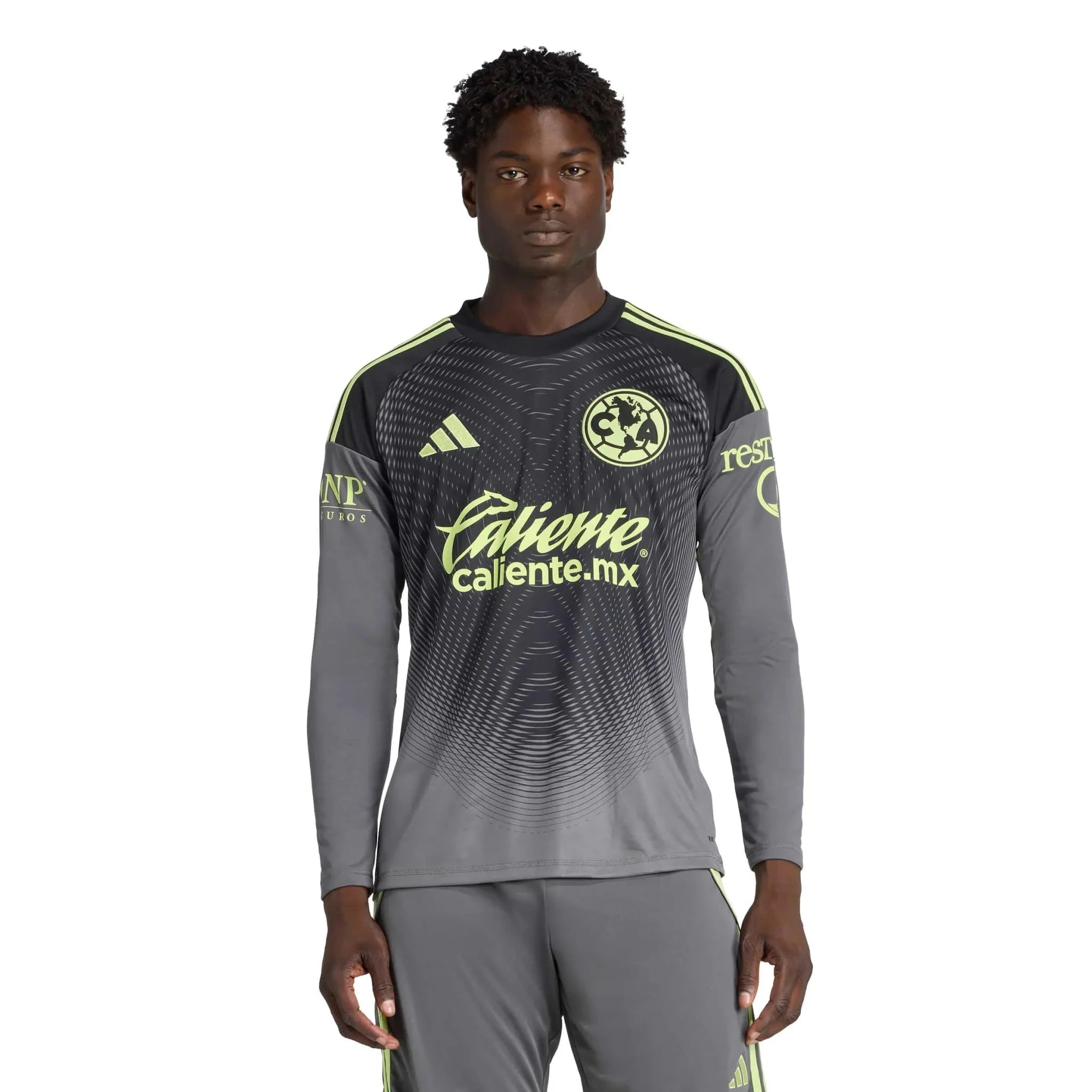 adidas 2025-26 Club America Men's Goalkeeper Long-Sleeve Soccer Jersey 3