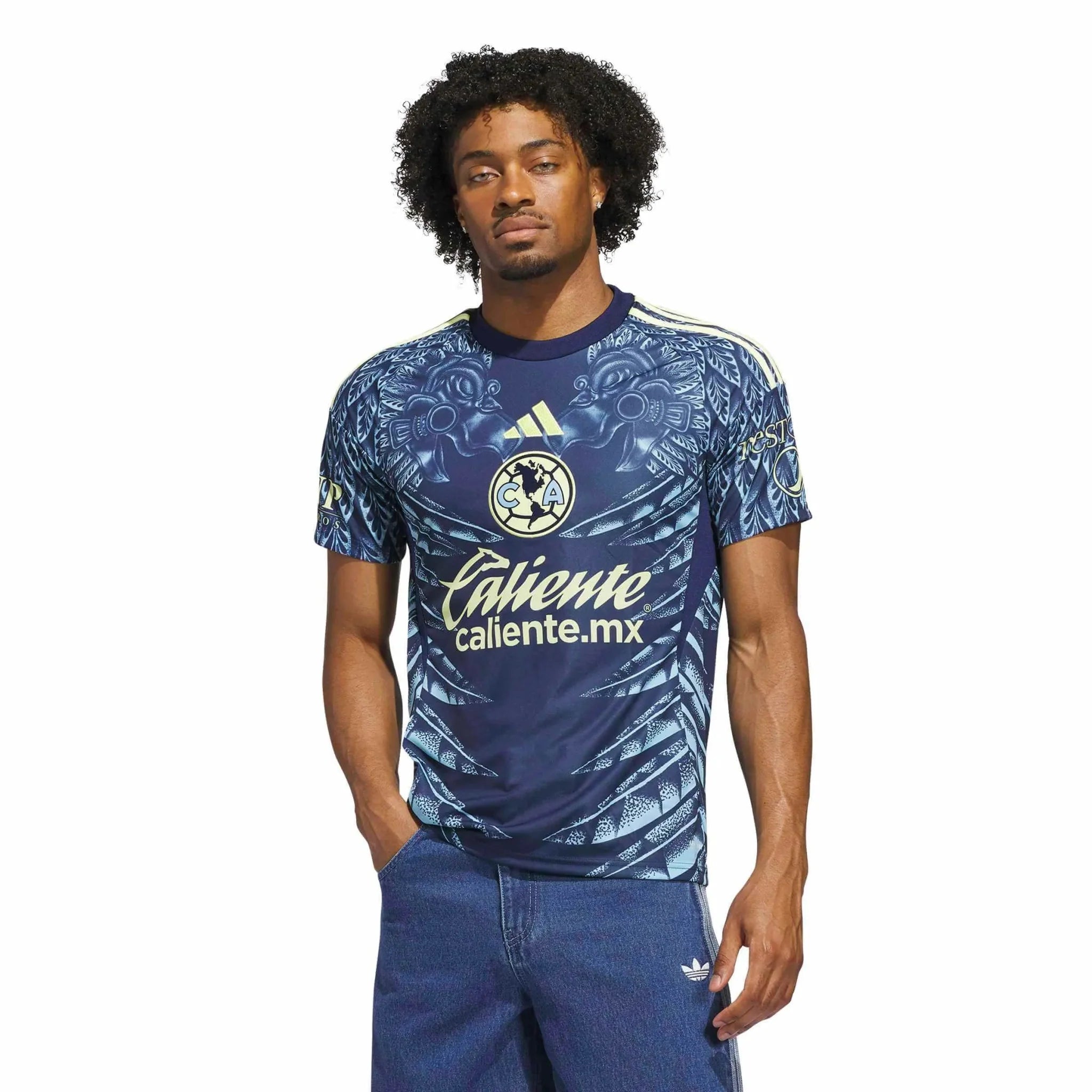 adidas 2025-26 Club America Men's Stadium Away Soccer Jersey 3