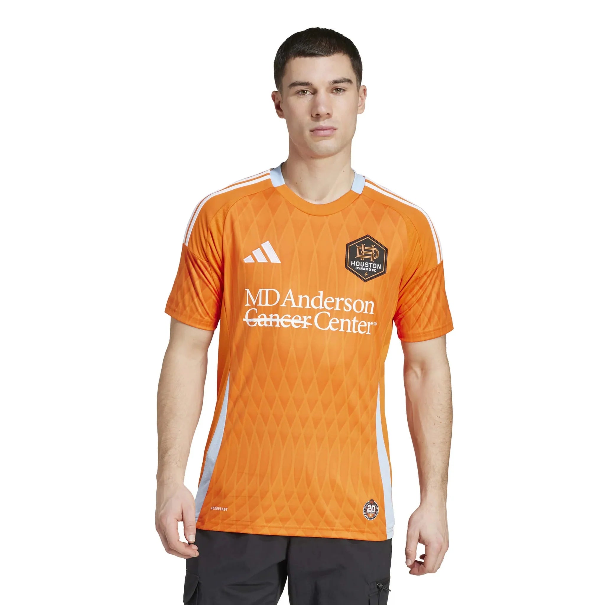 adidas 2025-26 Houston Dynamo Men's Stadium Home Soccer Jersey 3