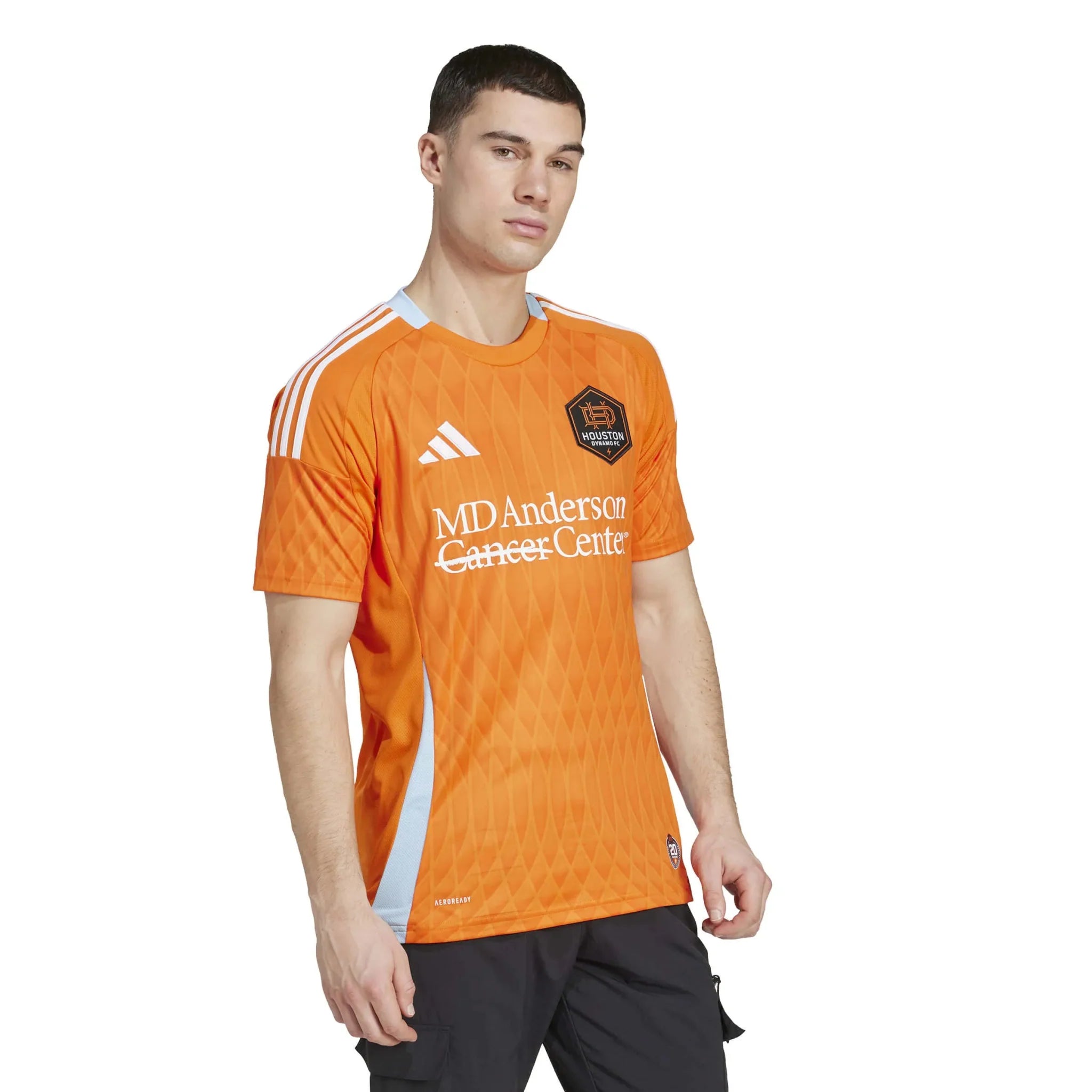 adidas 2025-26 Houston Dynamo Men's Stadium Home Soccer Jersey 4
