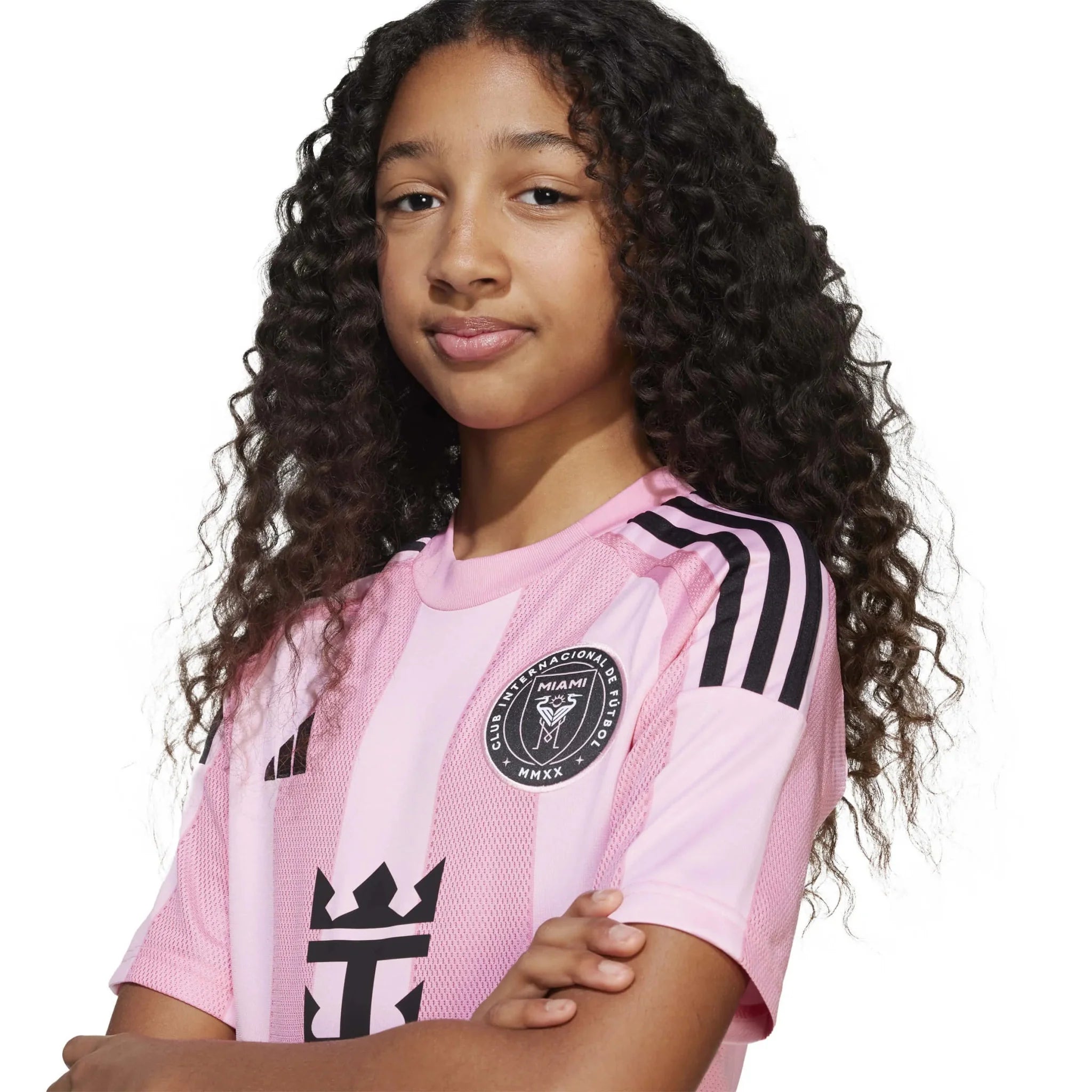 adidas 2025-26 Inter Miami Youth Messi #10 Stadium Home Soccer Jersey 7