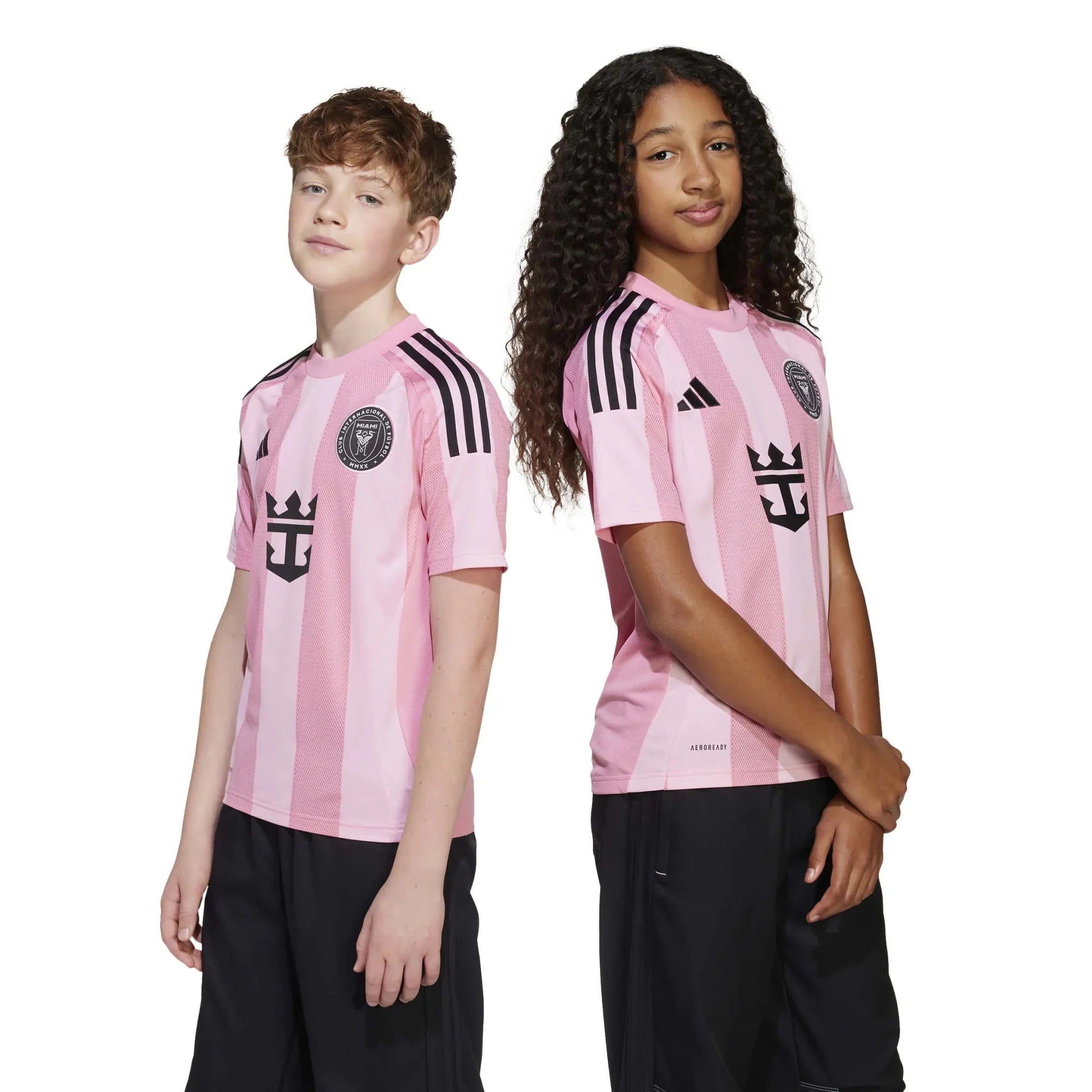 adidas 2025-26 Inter Miami Youth Messi #10 Stadium Home Soccer Jersey 6