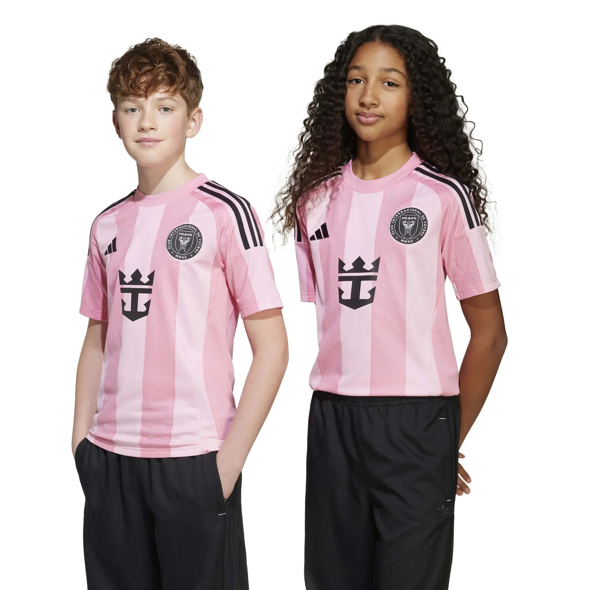 adidas 2025-26 Inter Miami Youth Stadium Home Soccer Jersey 5