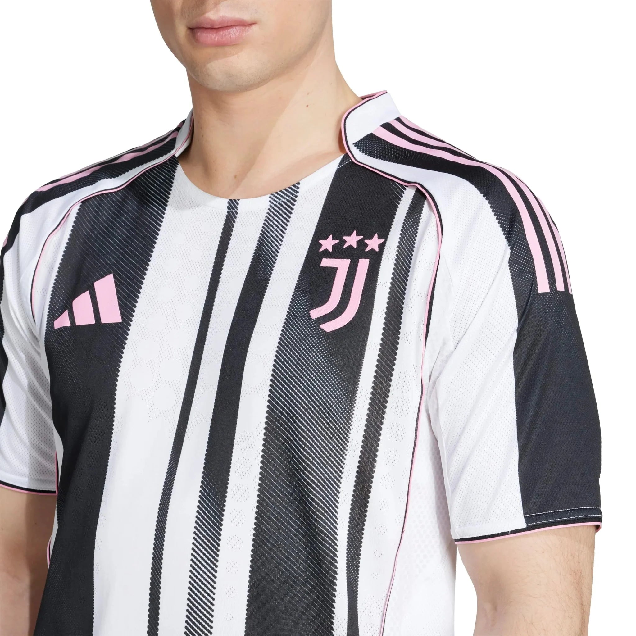 adidas 2025-26 Juventus Men's Authentic Home Soccer Jersey 5