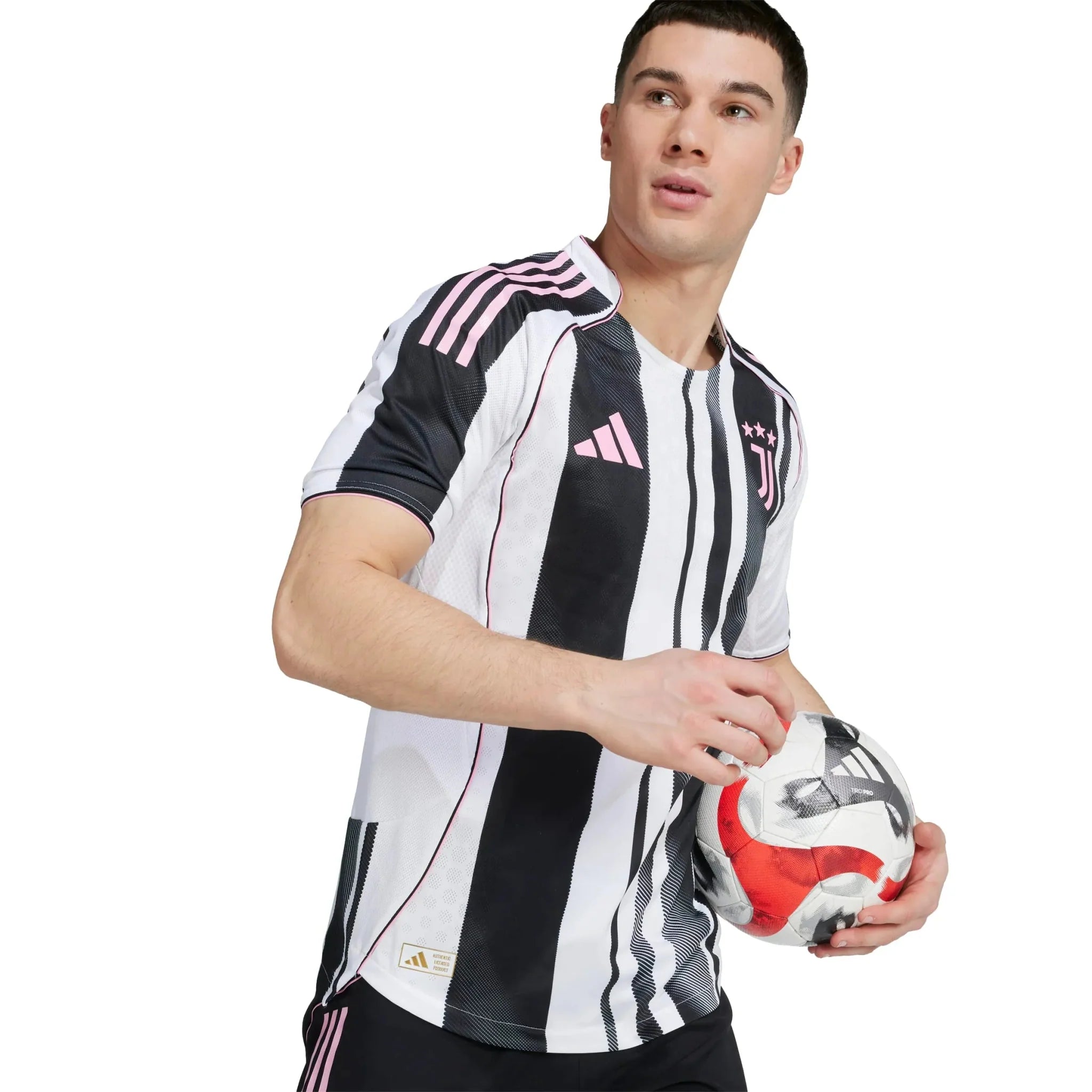 adidas 2025-26 Juventus Men's Authentic Home Soccer Jersey 6