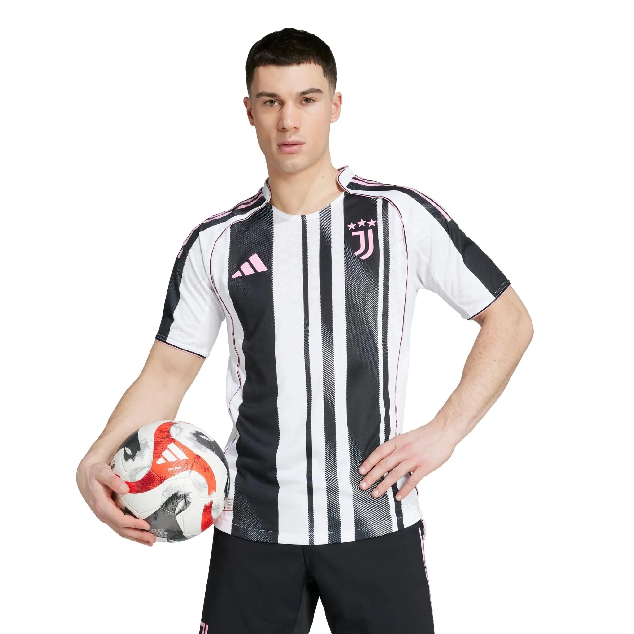 adidas 2025-26 Juventus Men's Authentic Home Soccer Jersey 3