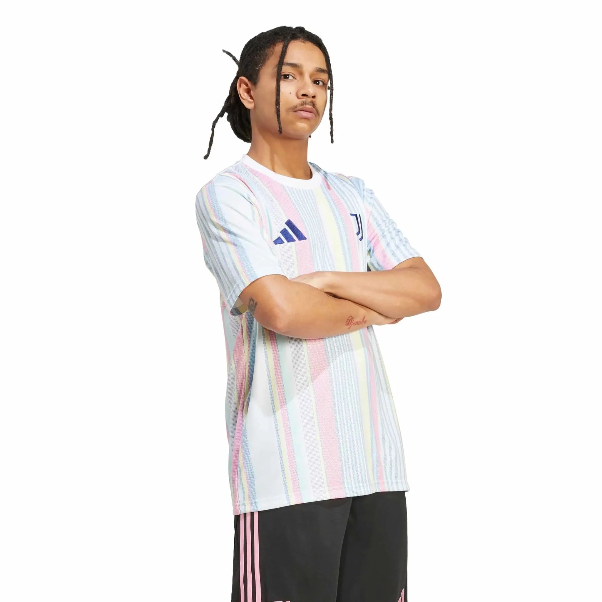 adidas 2025-26 Juventus Men's Pre-Match Soccer Jersey 4
