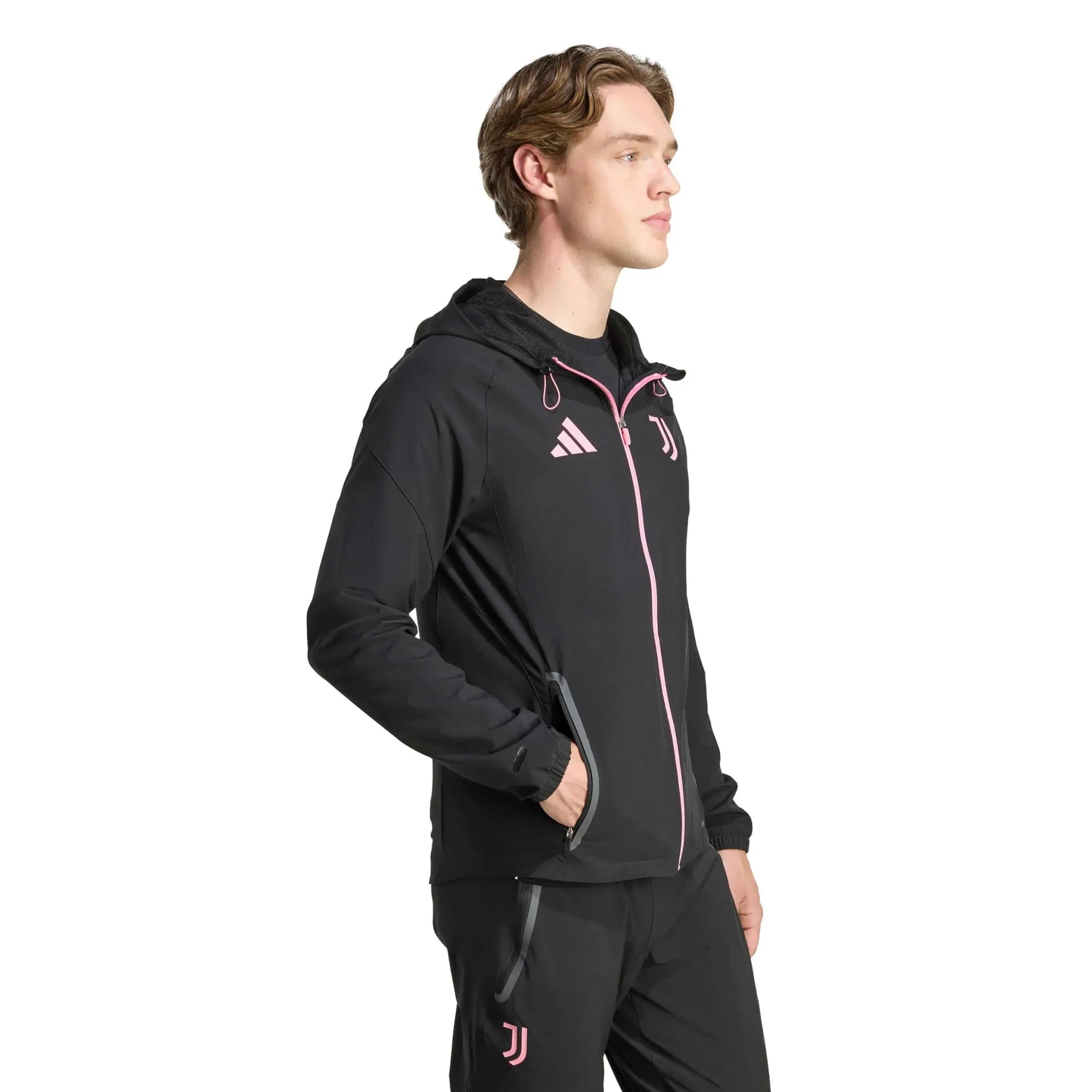 adidas 2025-26 Juventus Men's Tiro 25 Competition Vis Tech Travel Jacket 3