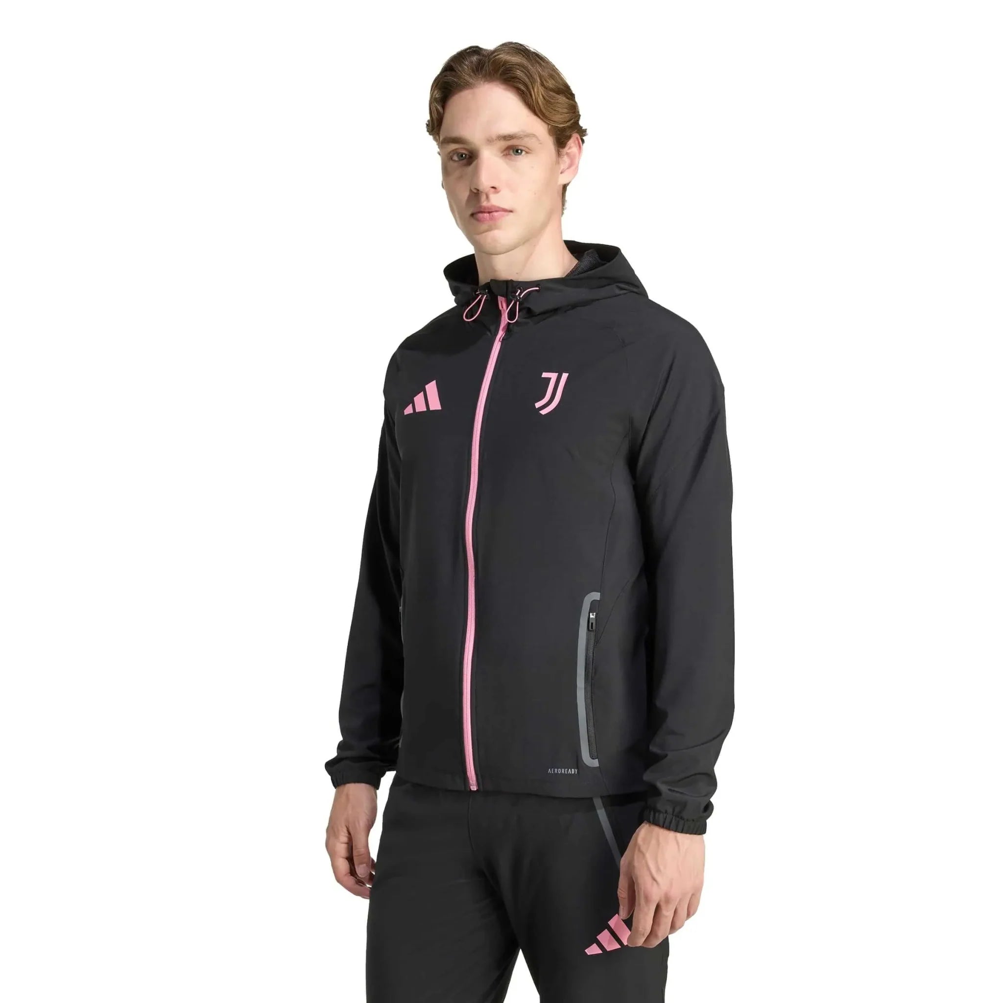 adidas 2025-26 Juventus Men's Tiro 25 Competition Vis Tech Travel Jacket 2