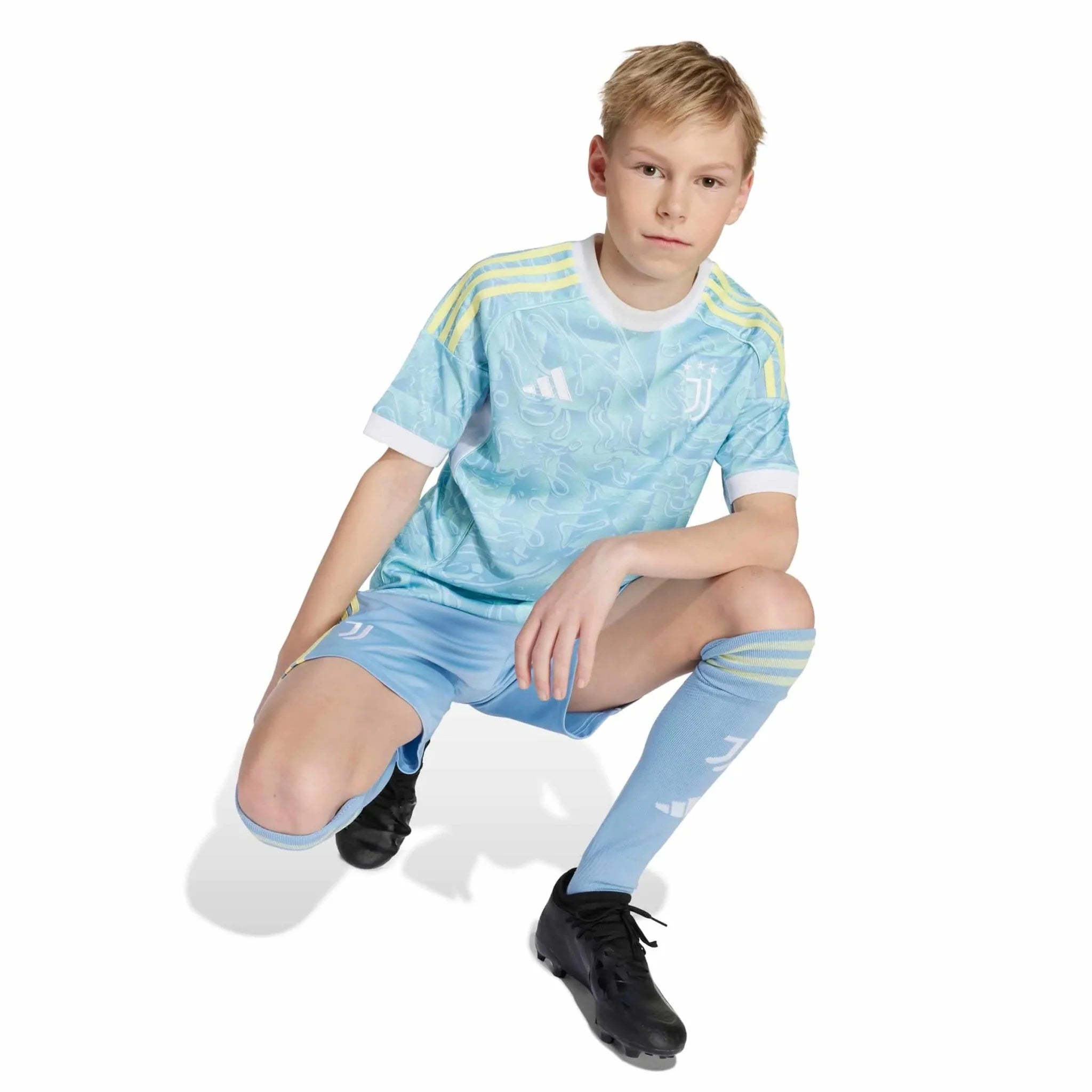 adidas 2025-26 Juventus Youth Stadium Away Soccer Jersey 4