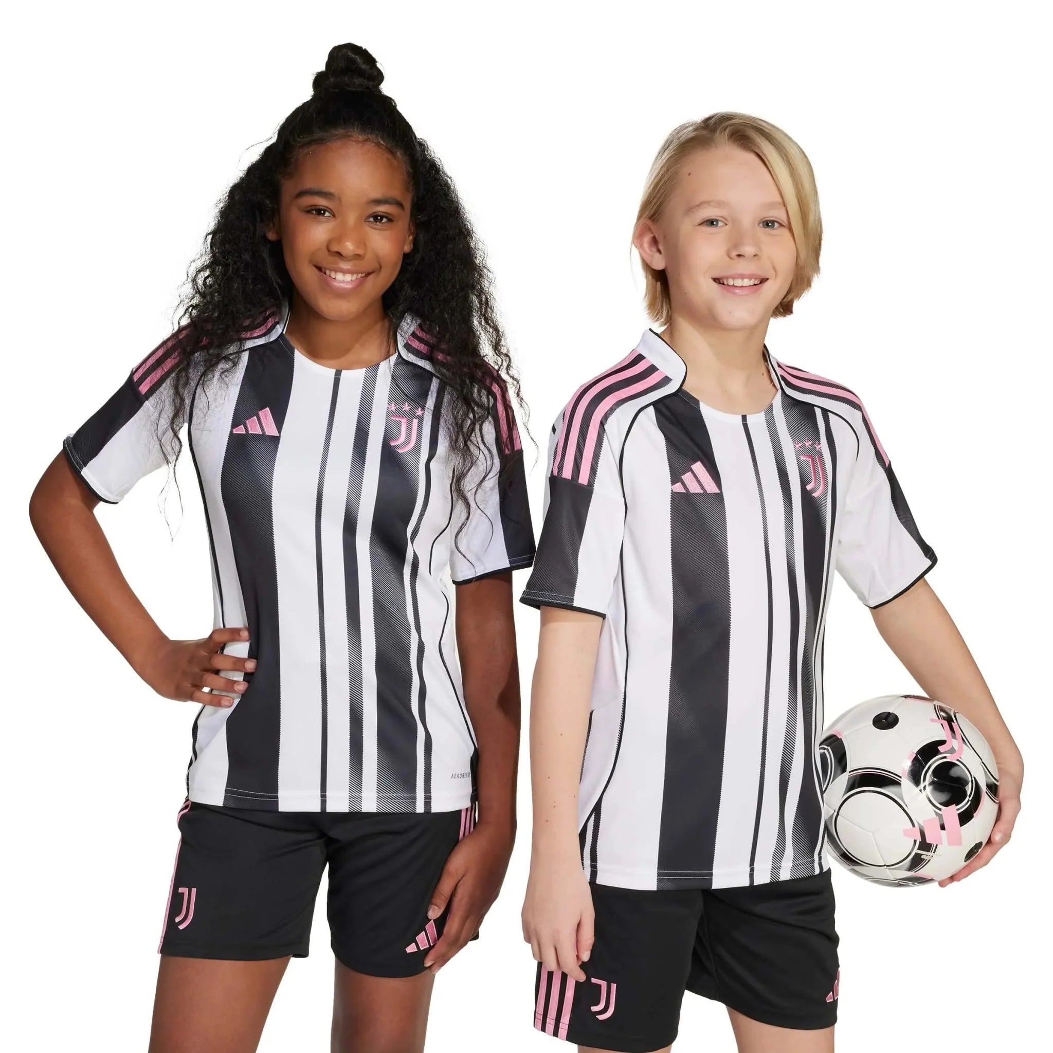 adidas 2025-26 Juventus Youth Stadium Home Soccer Jersey 7