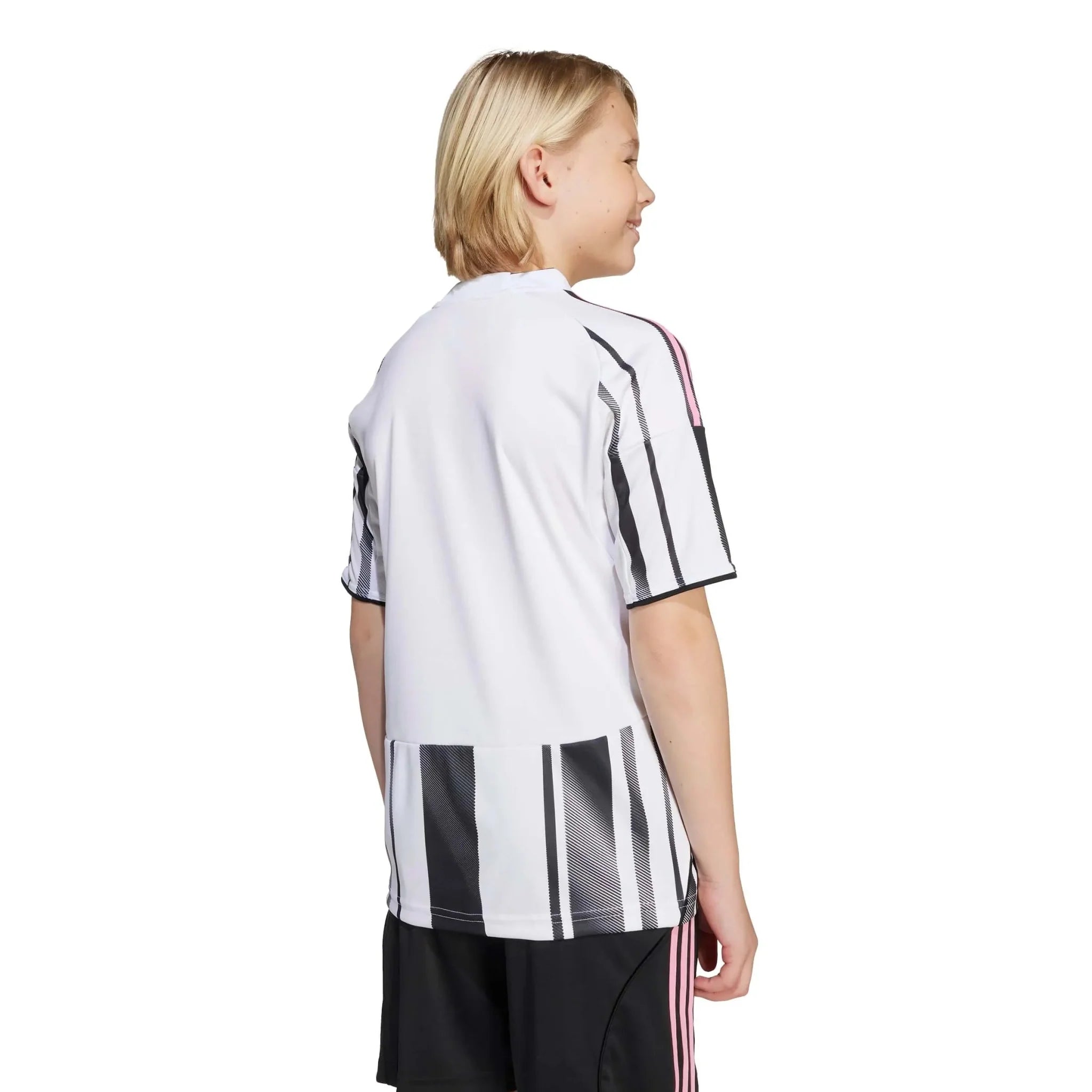 adidas 2025-26 Juventus Youth Stadium Home Soccer Jersey 4