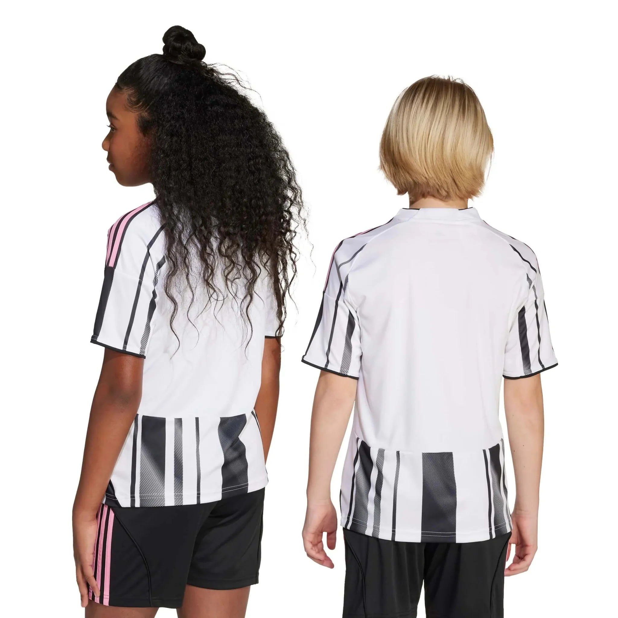 adidas 2025-26 Juventus Youth Stadium Home Soccer Jersey 8