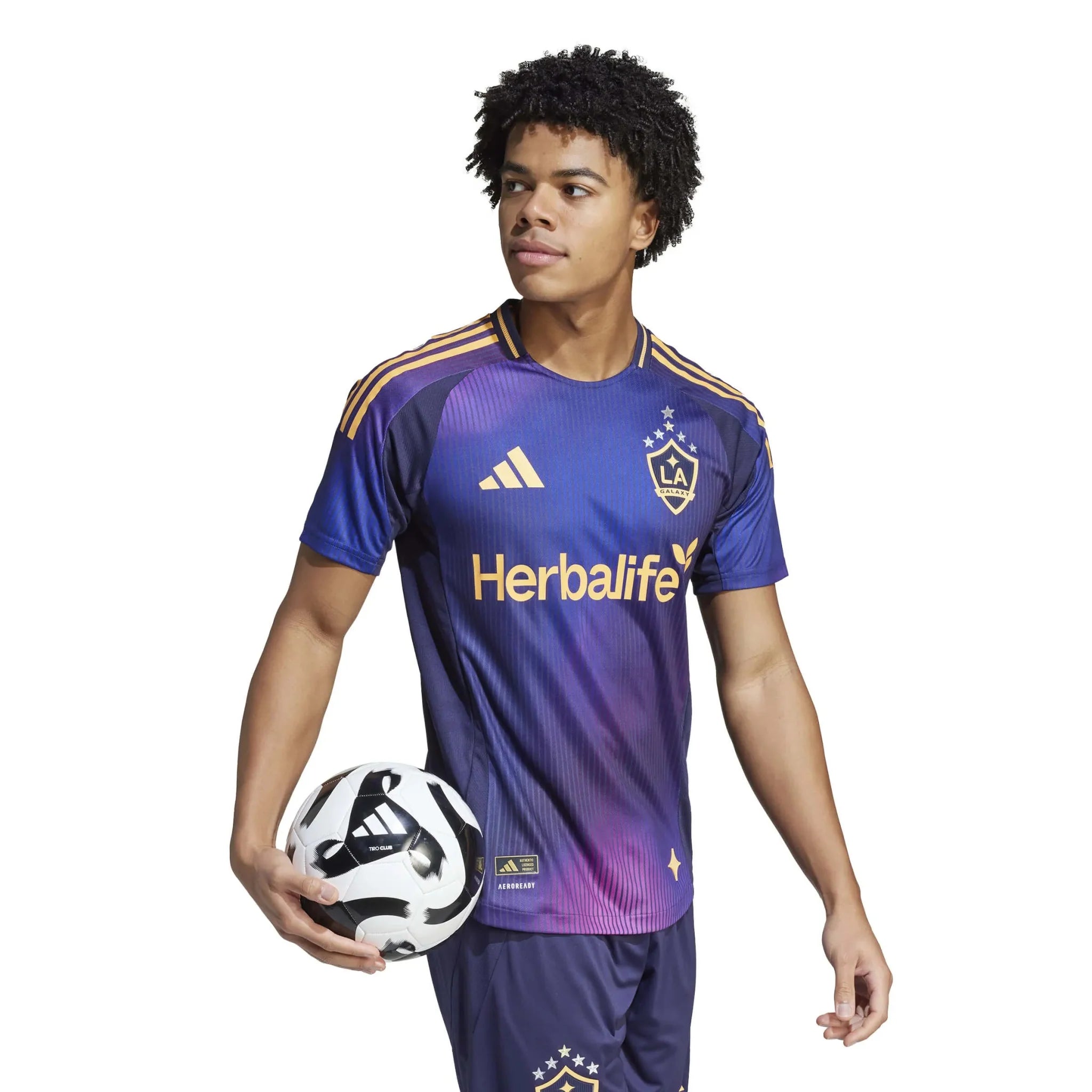 adidas 2025-26 LA Galaxy Men's Authentic Away Soccer Jersey 4