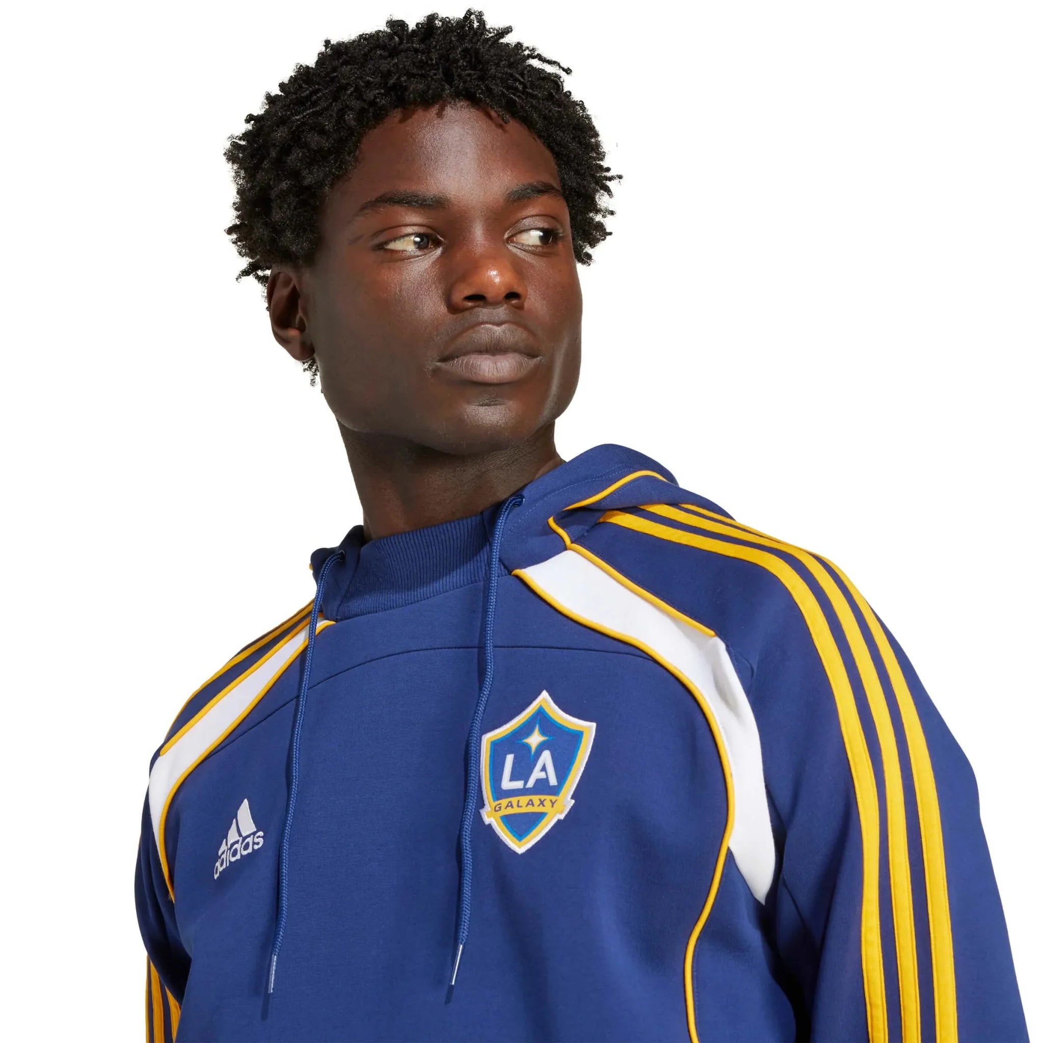 adidas 2026 LA Galaxy Men's Travel Hoodie 5